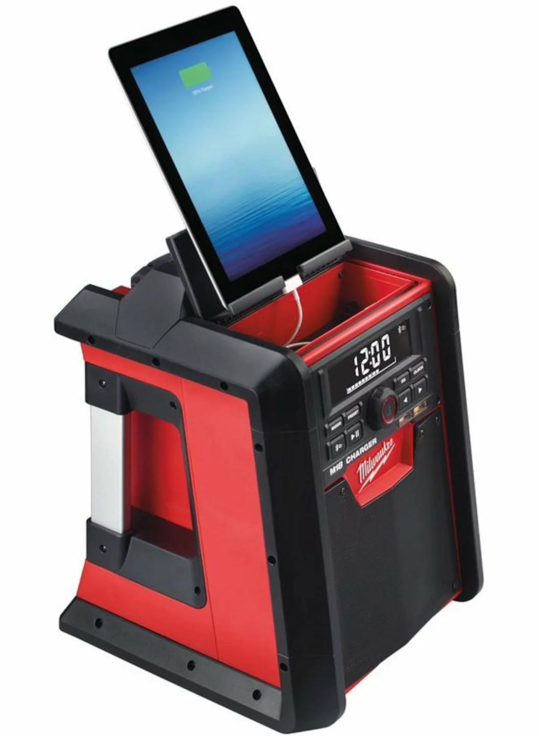Milwaukee M18 RC-0 Radio de chantier sans fil 18 V Li-Ion avec fonction de recharge - fonctionne sur secteur et batterie-image