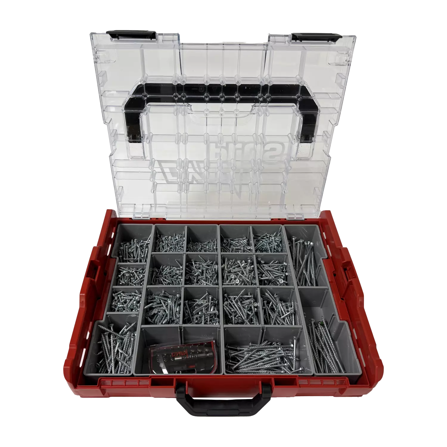 Dynaplus 0289.25.00010 Coffret d'assortiment L-Boxx 2500 pièces - Intérieur - Galvanisé - Torx - Avec jeu d'embouts-image