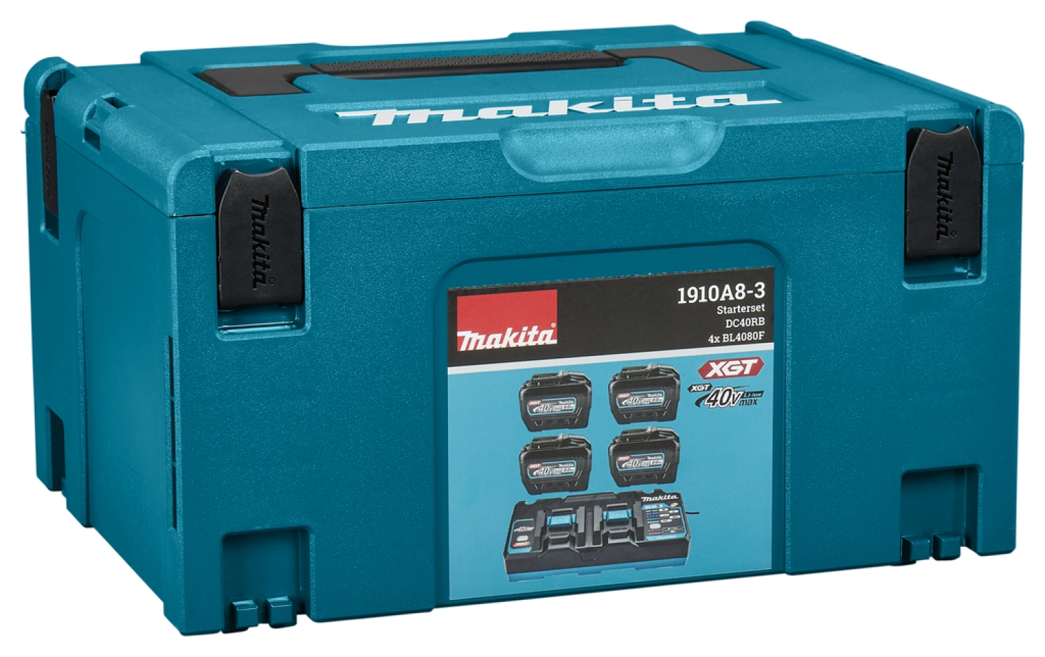 Makita 1910A8-3 40V XGT Li-ion accu starterset (4x 8.0Ah) + duolader in Mbox-image