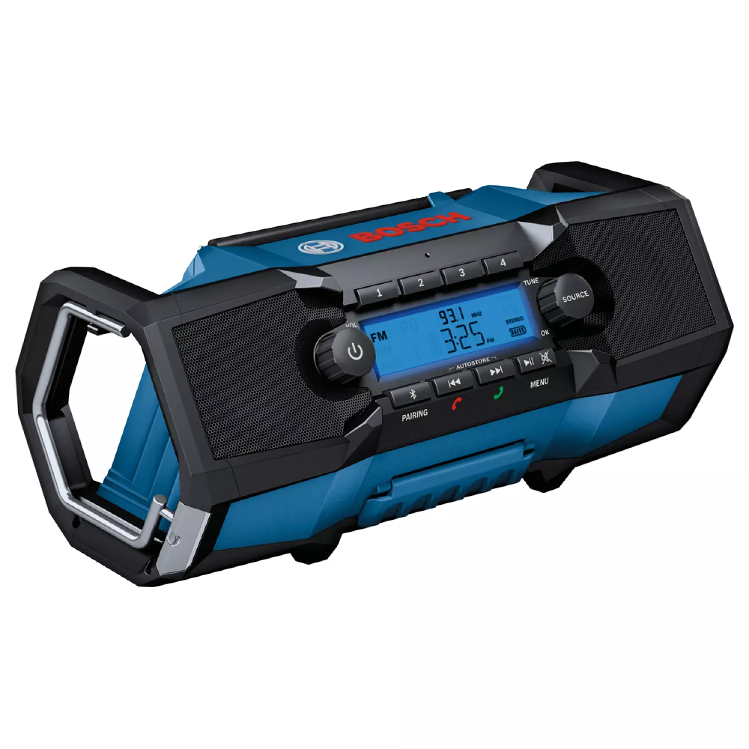 Bosch GPB 18V-2 C 18V Li-ion Radio de chantier avec batterie - FM, Bluetooth, AUX - fonctionne sur secteur et batterie-image