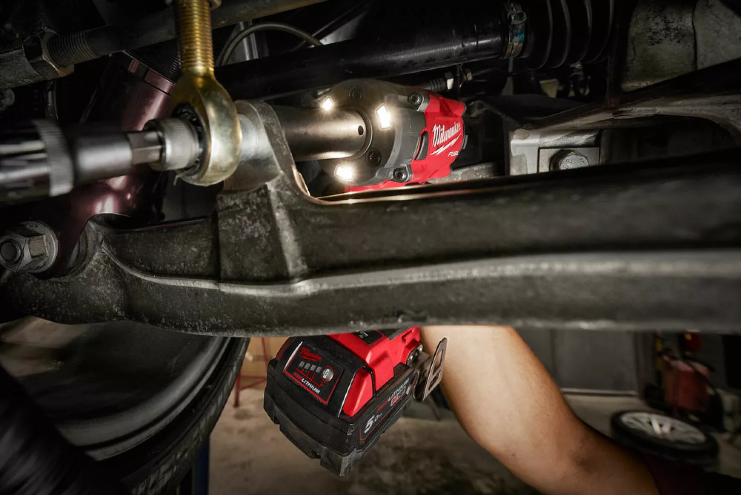 Milwaukee M18 FIW2F12-502X Boulonneuse à choc sans-fil - 18V Li-ion - 2 batterie 5,0 Ah - HD Box - 339 Nm - 1/2''-image
