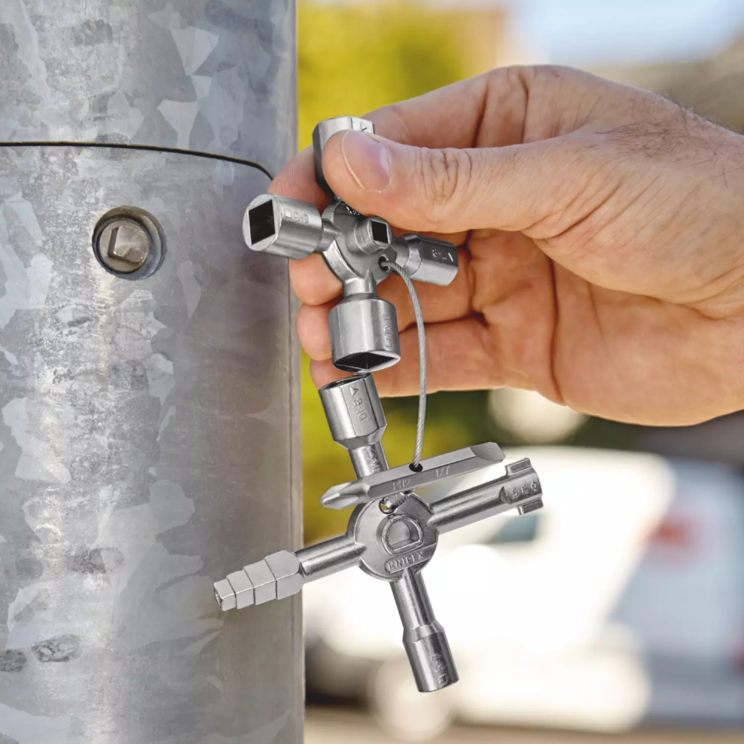 Knipex 00 11 01 TwinKey schakelkastsleutel met 10 profielen-image