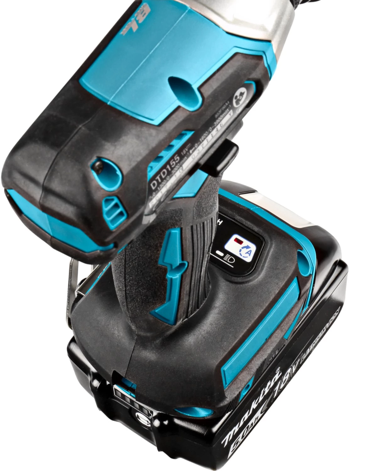 Makita DTD155RTJ 18V Li-Ion accu Slagschroevendraaier set (2x 5.0Ah accu) in Mbox - koolborstelloos-image