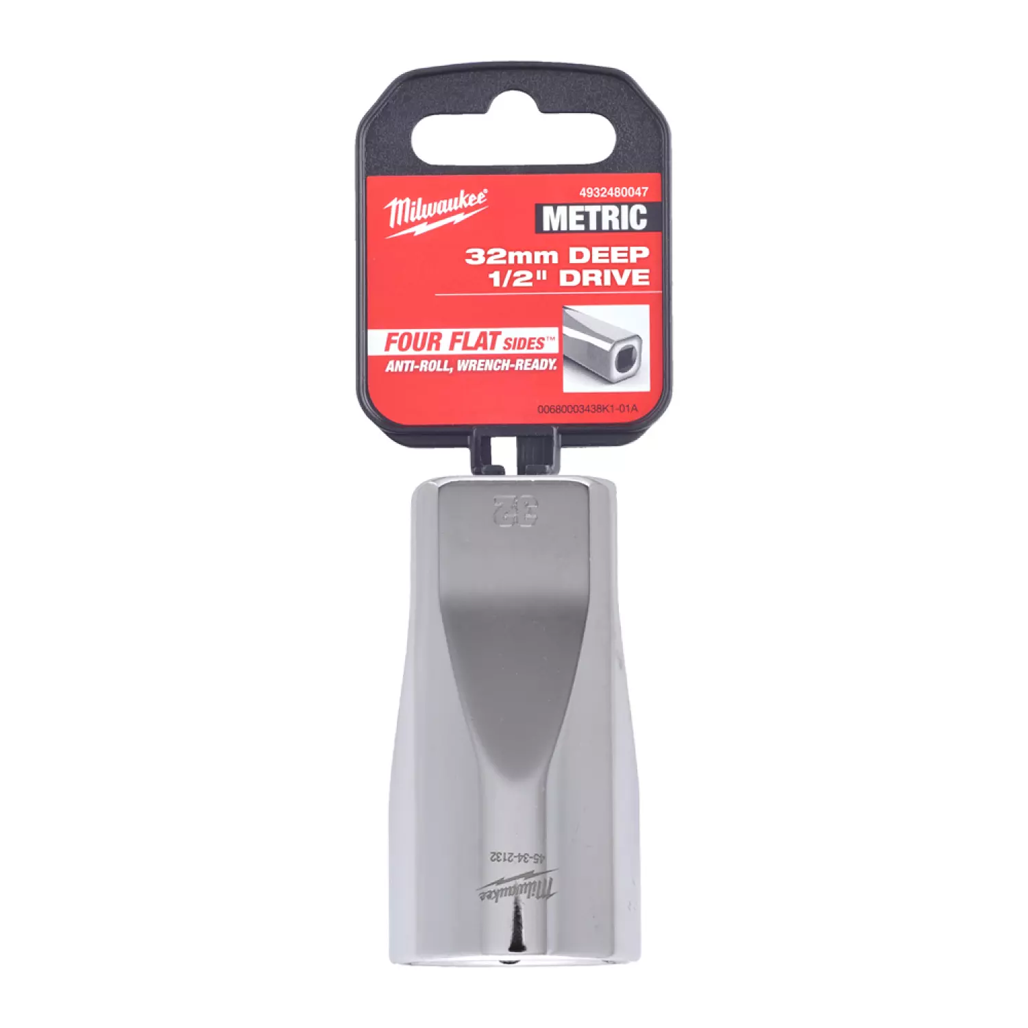 Milwaukee 4932480047 Embout - 1/2 » FOUR FLAT™ long - 32mm-image