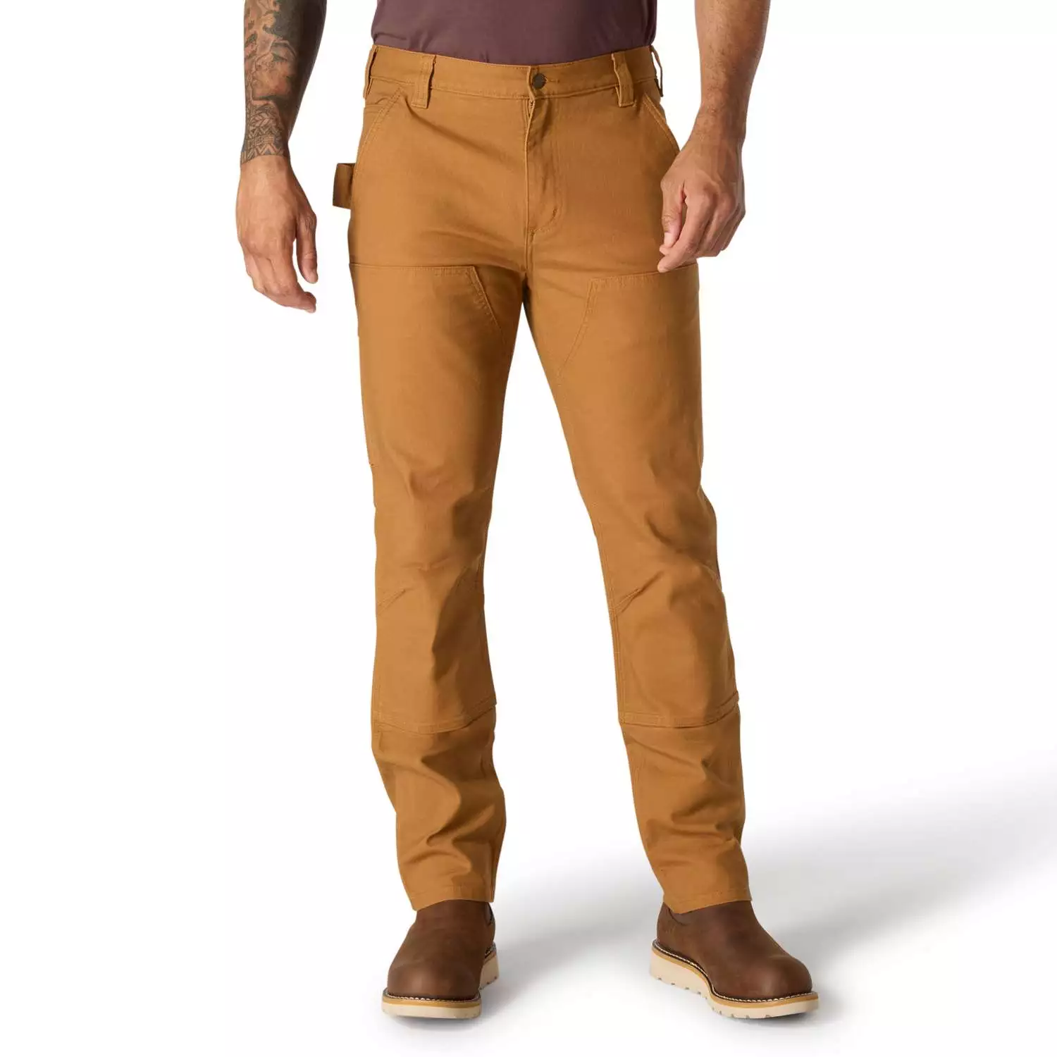 Carhartt M Slim Rugged Flex Salopette en toile - marron - W30-image