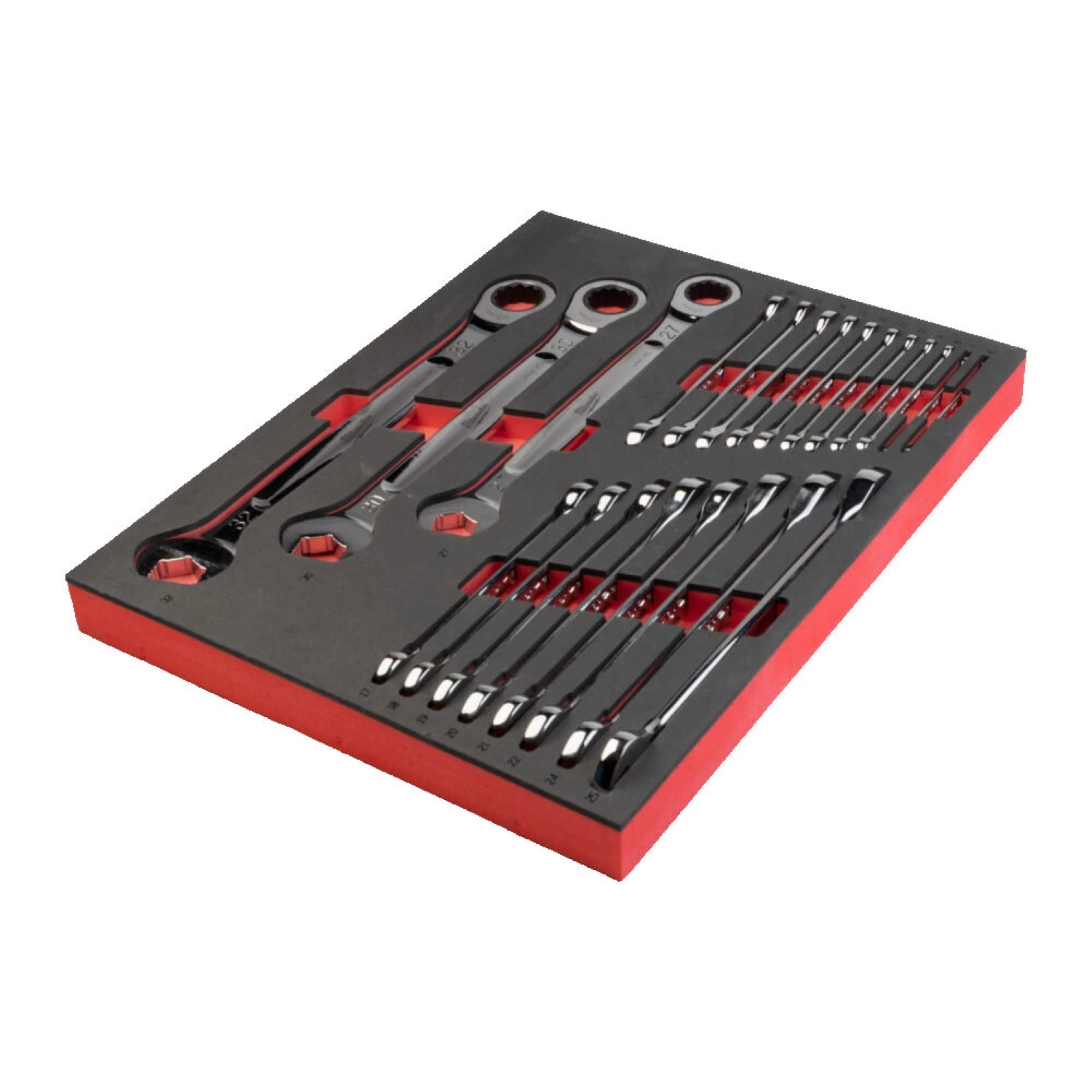 Milwaukee 4932493248 Jeu de clés à anneaux 22 pièces MAXBITE™ en mousse - 6-32 mm-image
