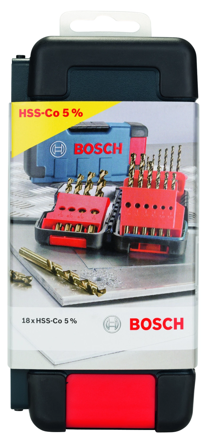 Bosch 2607017047 PRO 18-delige HSS-Co spiraalboorset - roestvrij staal-image