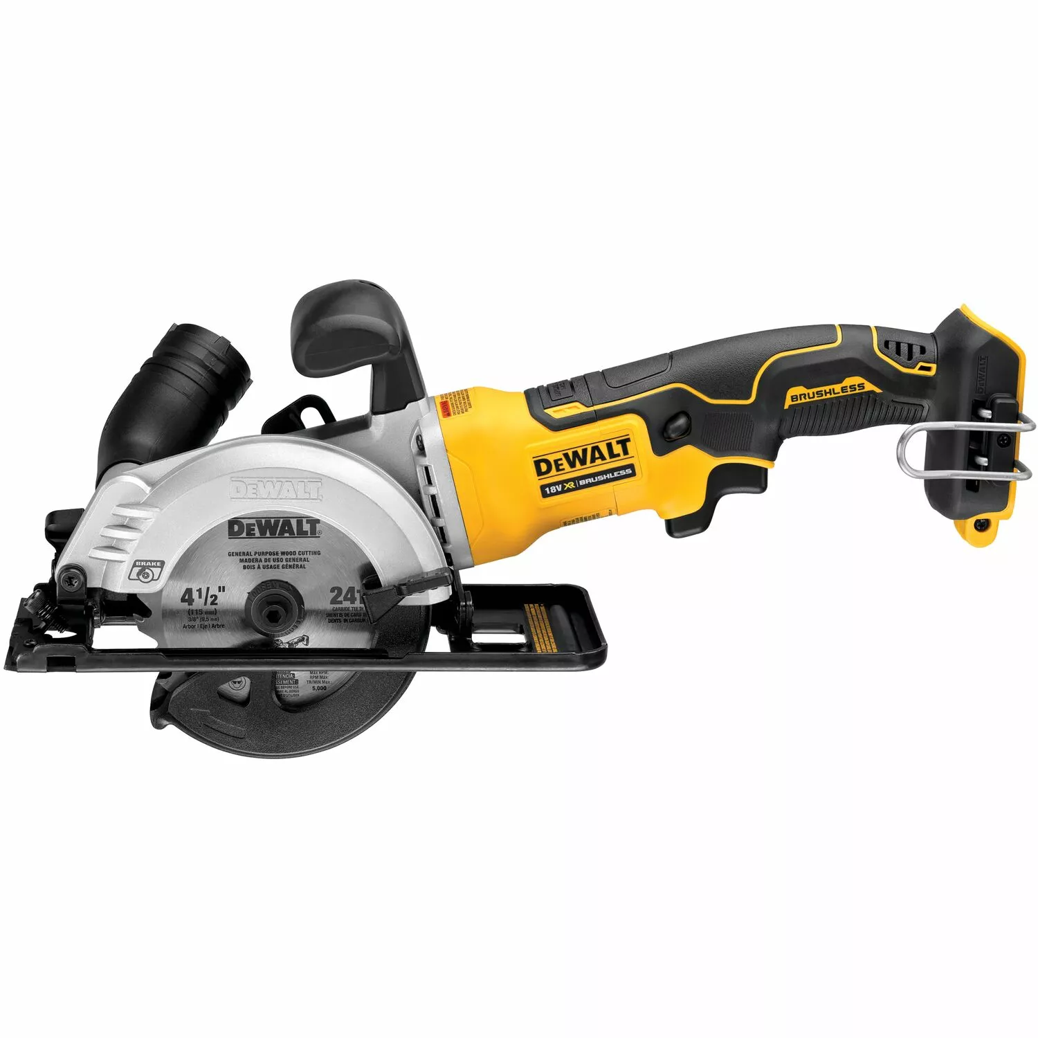 DeWALT DCS571NT-XJ 18V Li-ion XR accu cirkelzaag body in TSTAK - 115mm - koolborstelloos-image