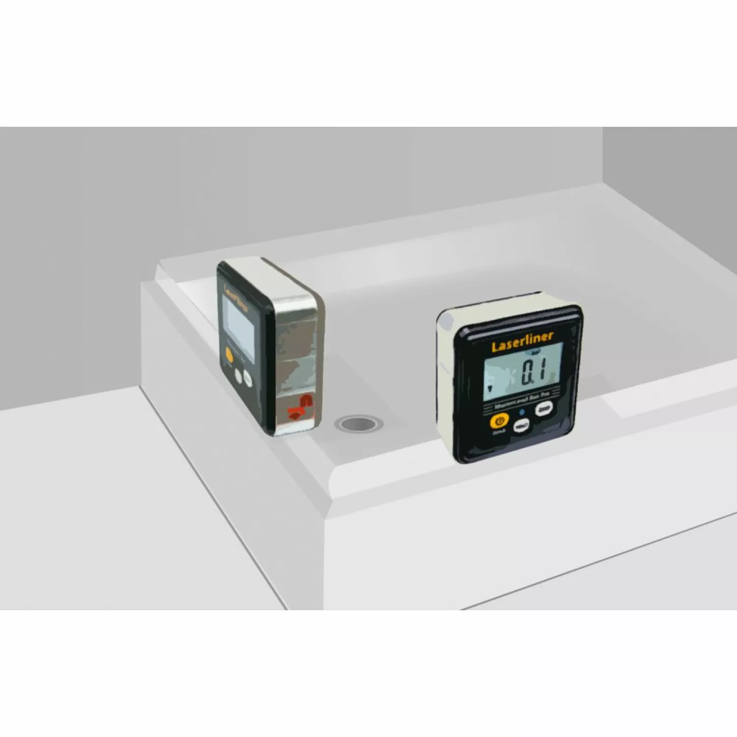 Laserliner MasterLevel Box Pro Niveau à bulle numérique - magnétique - Bluetooth - 59 mm-image