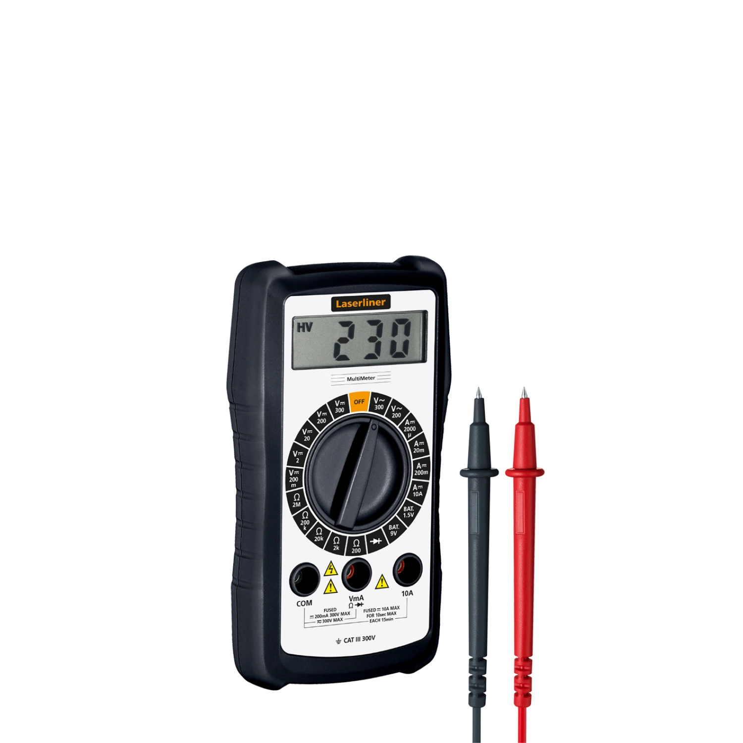 Laserliner MultiMeter Multimètre numérique - 300 V CA/CC et 10 A-image