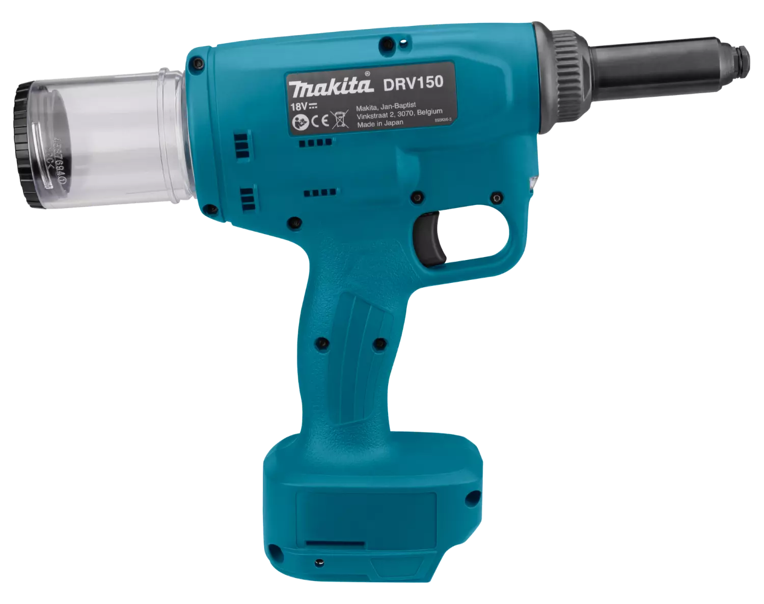 Makita DRV150ZJ 18V Li-Ion accu blindklinknageltang body in Mbox - 2,4-4,8mm - koolborstelloos-image