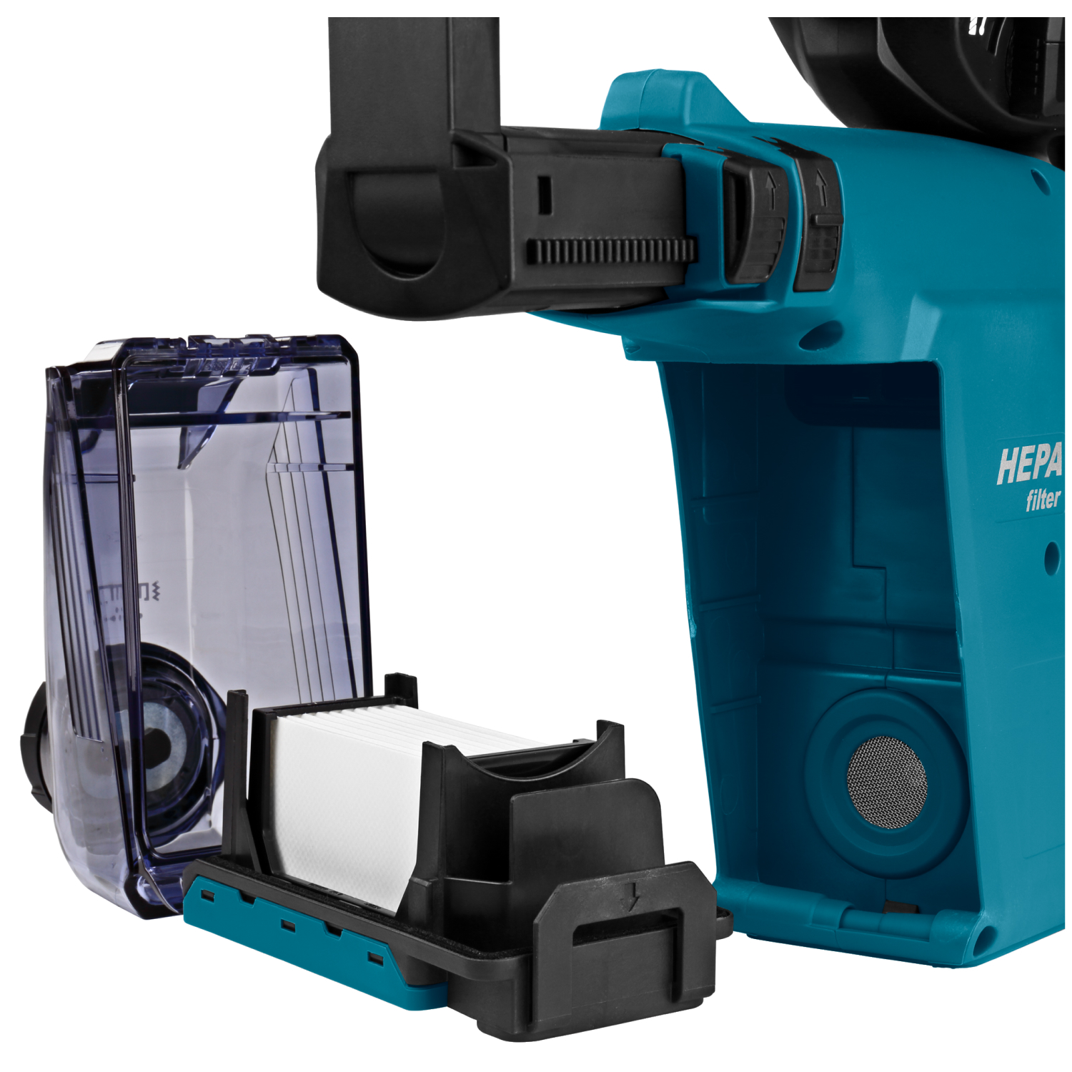 Makita DHR242RTJW Perforateur burineur sans-fil - 18 V Li-ion - SDS-Plus - Kit (2 X 5,0 Ah) - Mbox - 24 mm - brushless-image