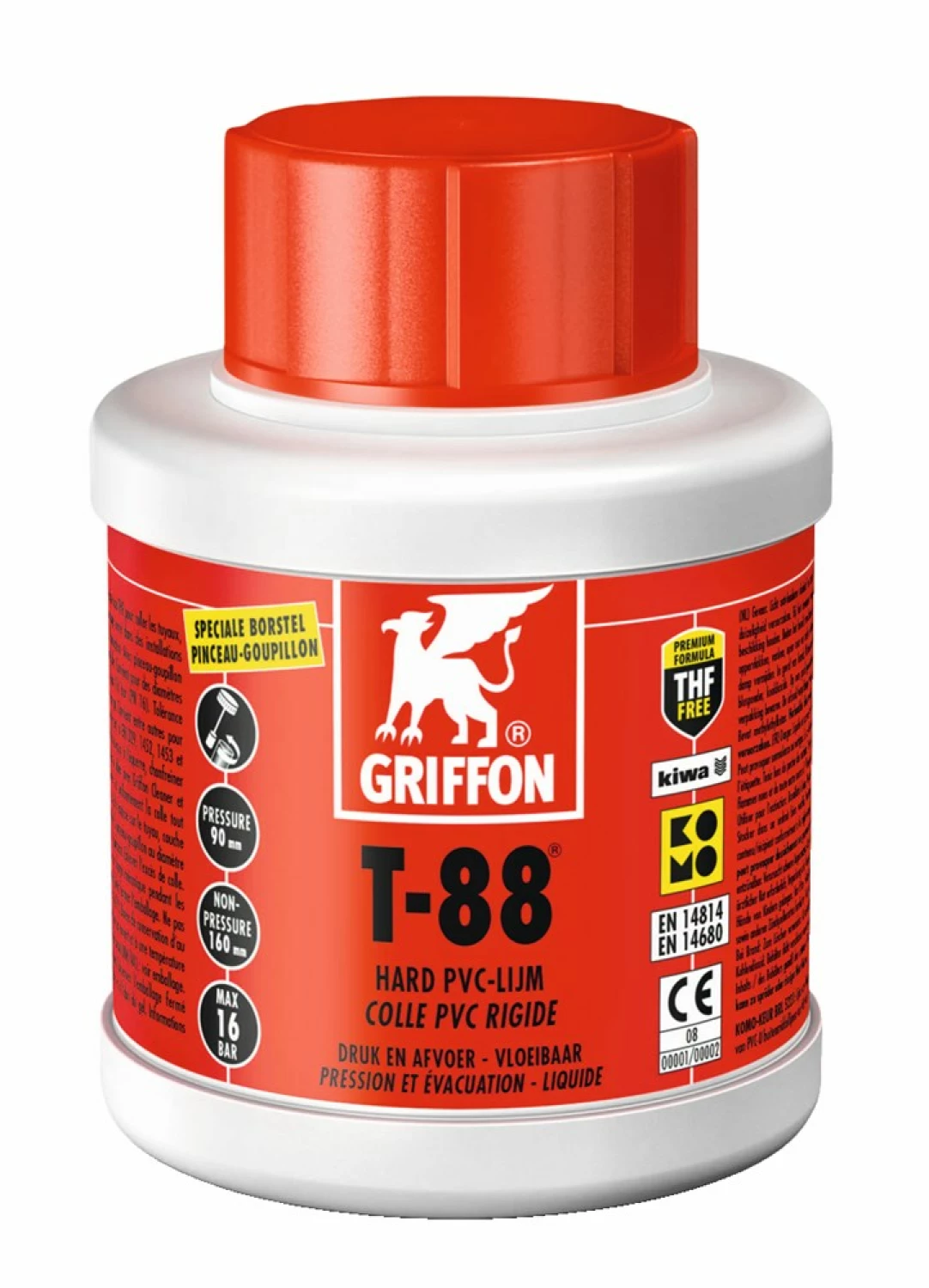 Griffon 6110030 T-88 PVC-Lijm - Flacon met borstel - 250ml-image