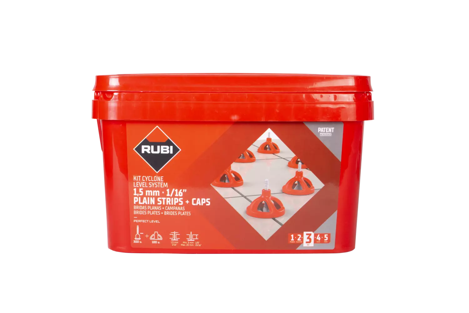 Rubi 35964 Cyclone Level Starterskit - voegbreedte 1,5mm-image
