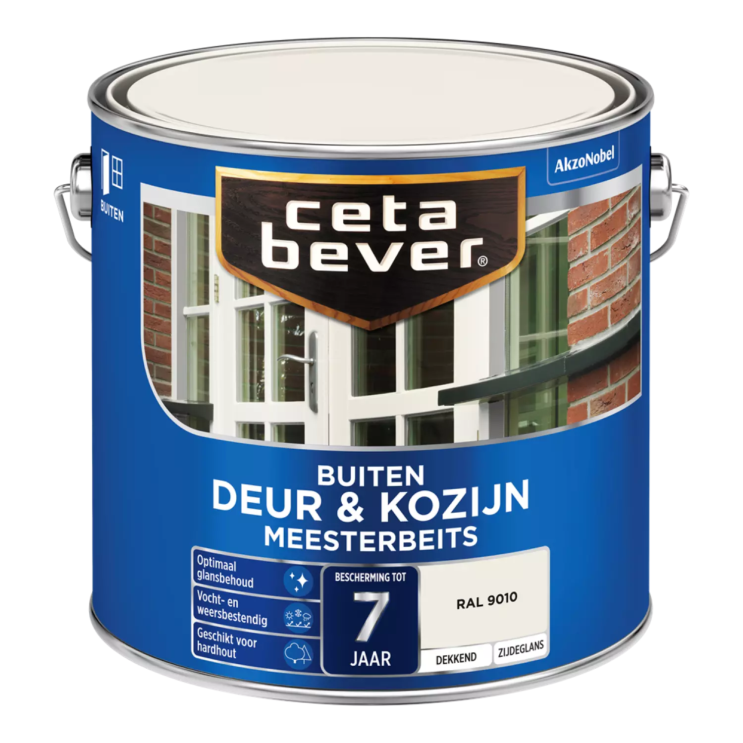 Cetabever Meesterbeits Deur En Kozijn Dekkend - Zuiver wit - 2,5L-image