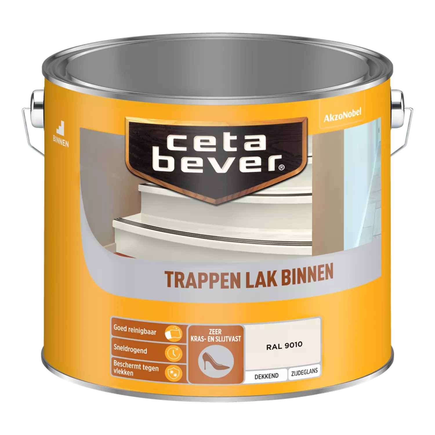 Cetabever Trappenlak Dekkend - Zuiver wit - 2,5L-image