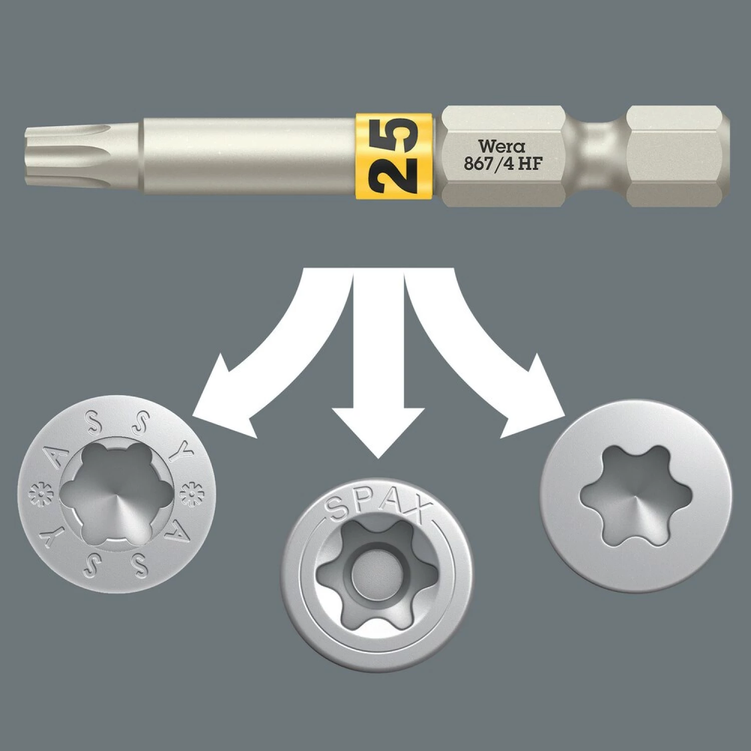 Wera 05056470001 6-delige Bit-Check 30 Wood TX HF 1-image