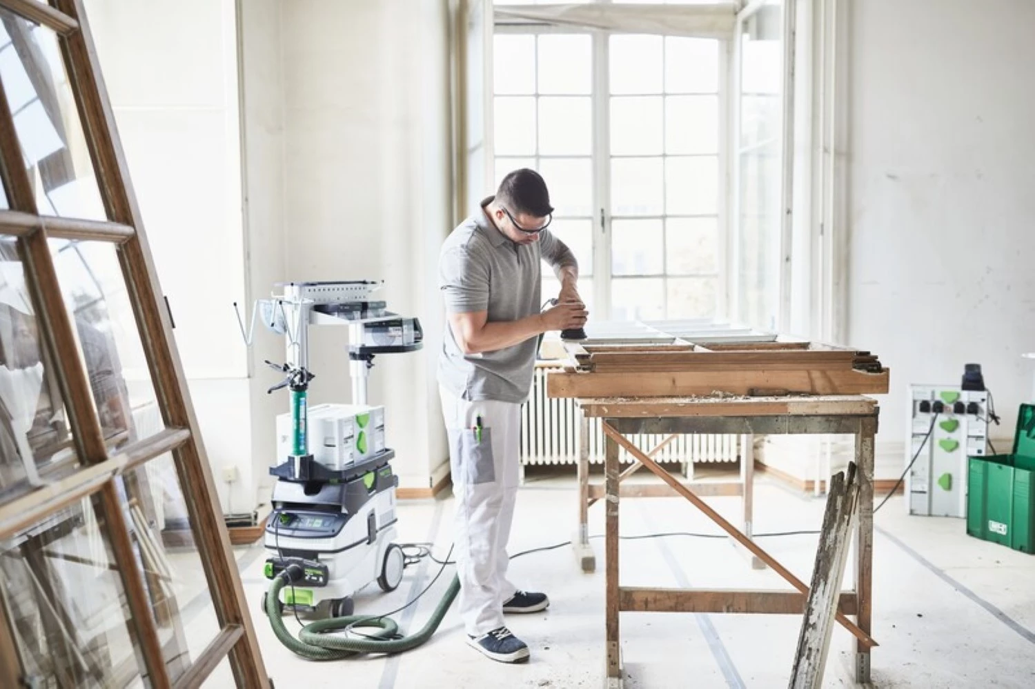 Festool CTM 26 EI AC Aspirateur de chantier - 1200W - classe M - 26L-image