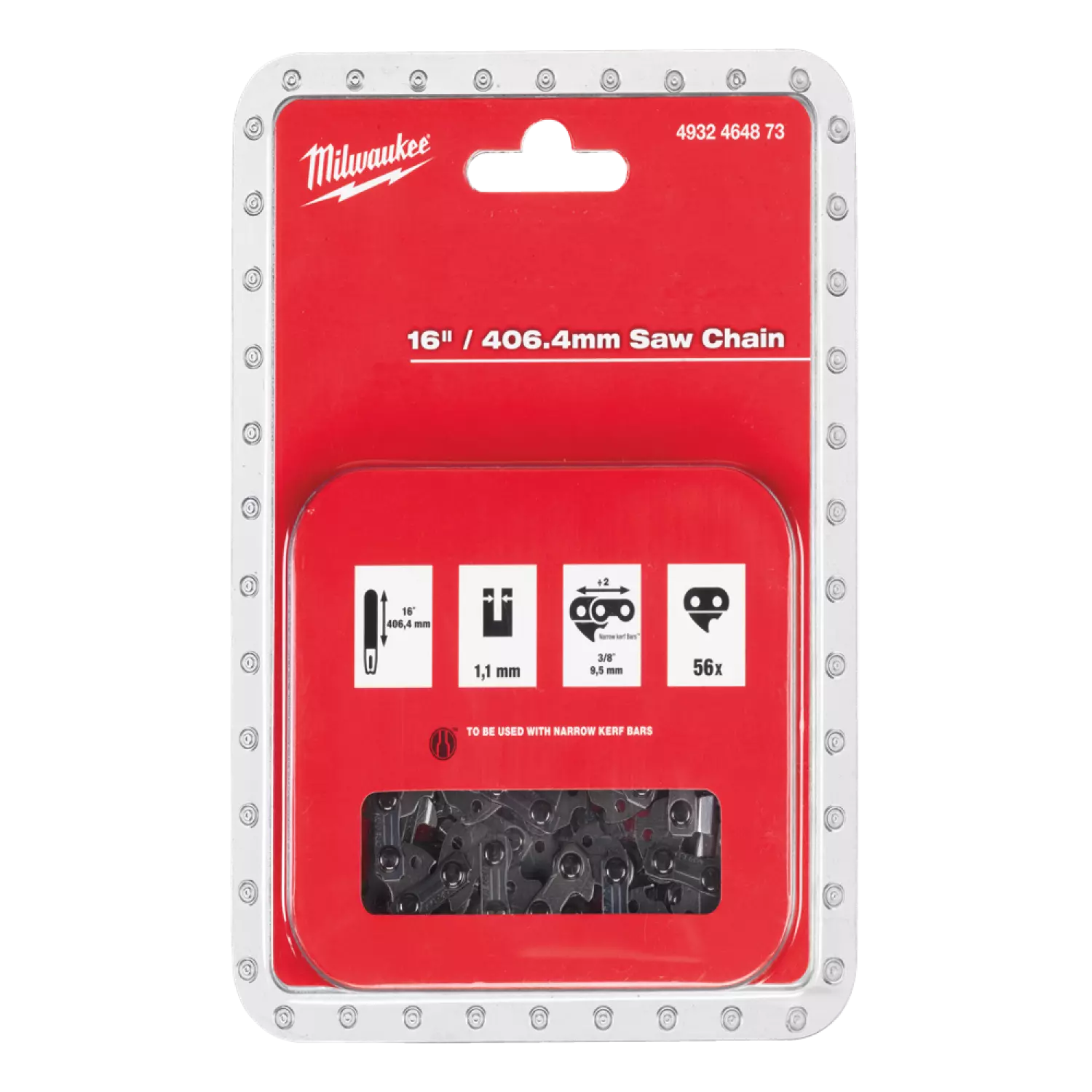 Milwaukee 4932464873 Zaagketting voor M18 FCHS - 3/8" - 40cm-image