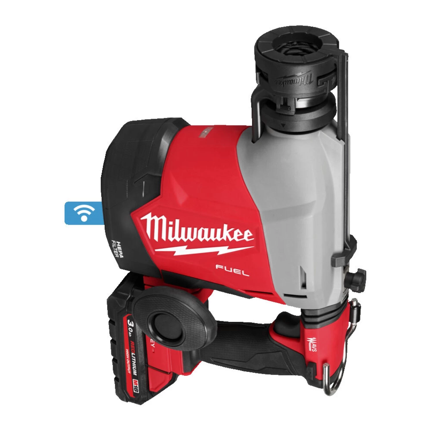 Milwaukee M18 FHAFOH16-302X 18V Li-ion accu SDS-Plus combihamer met geïntegreerde stofafzuiging set (2x 3.0Ah accu) in HD Box - 2.3J-image