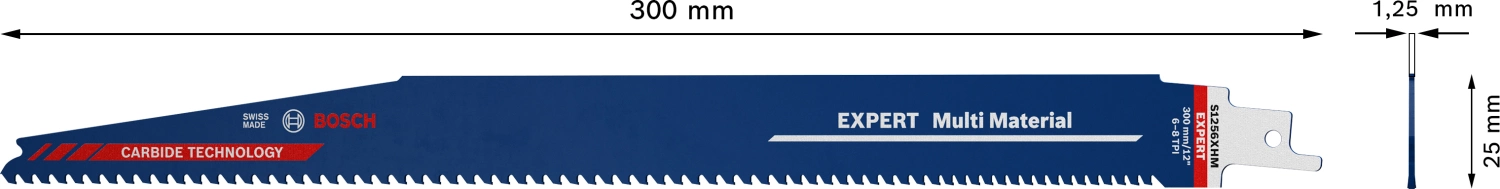 Bosch 2608900394 EXPERT Reciprozaagblad S1256XHM Multi Material-image