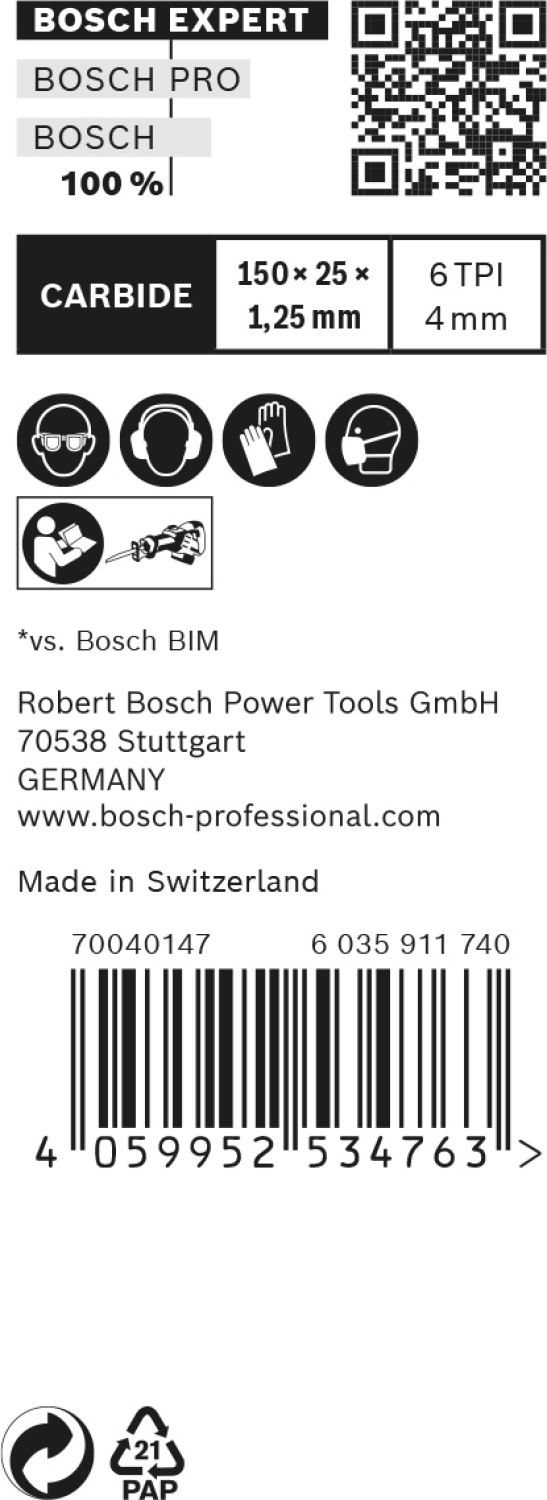 Bosch EXPERT 2608900386 - EXPERT Lame de scie sabre S956DHM 10pcs Window Demolition-image