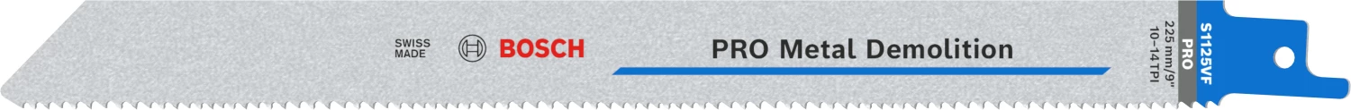 Bosch 2608659001 PRO S1125VF Decoupeerzaagblad Demolition - Metaal - 1,25 x 19 x 225 mm (2-delig)-image