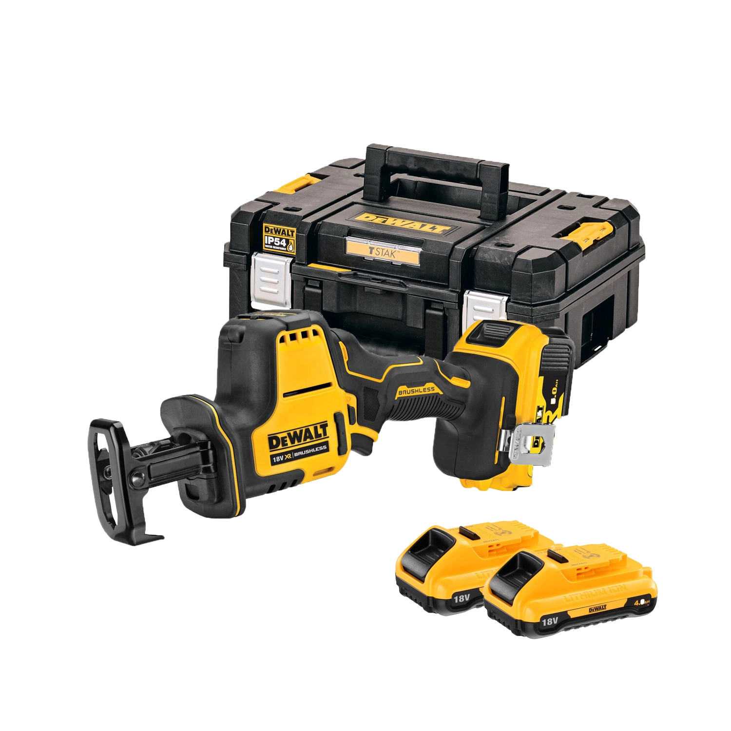 DeWALT DCS396P2 18V Li-ion accu reciprozaag set (2x 5.0Ah accu) in TSTAK-image
