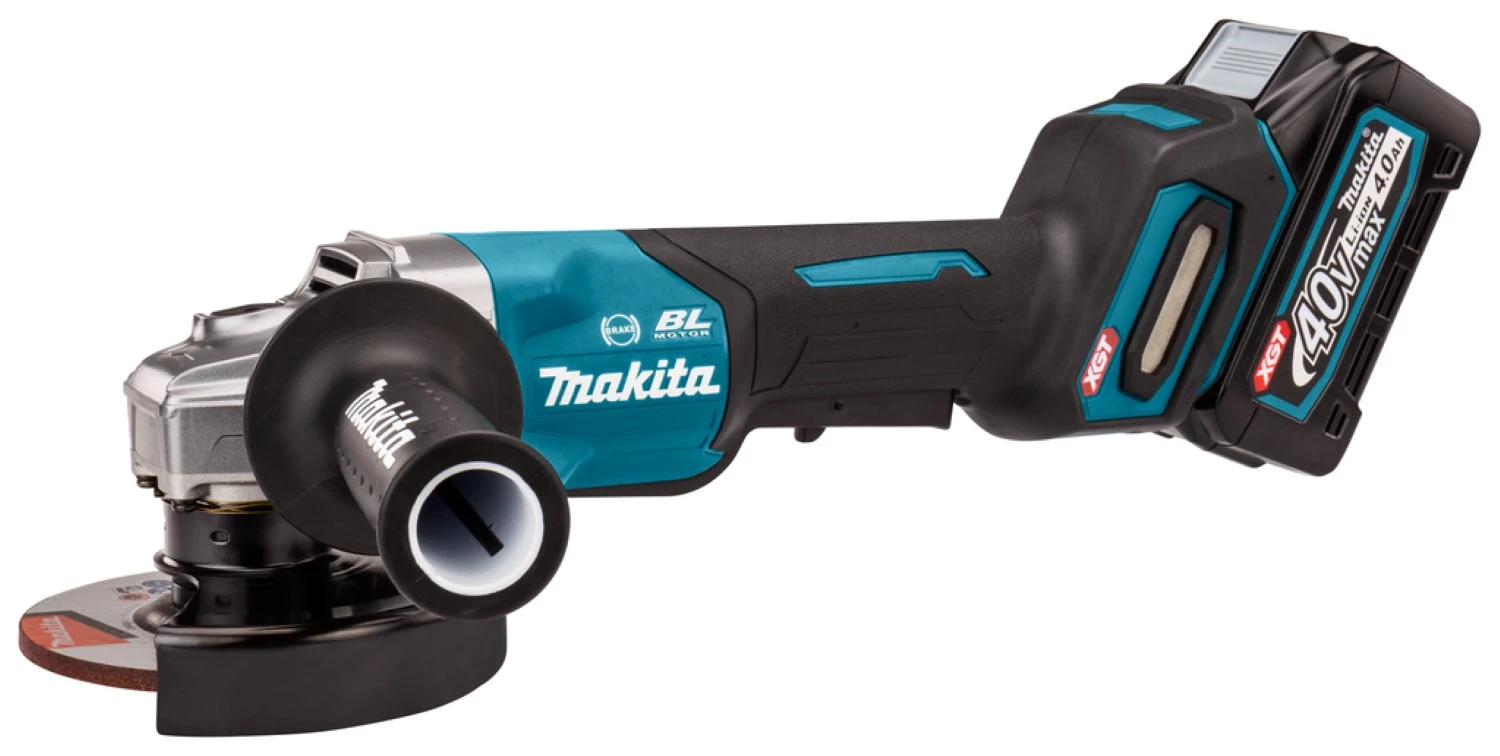 Makita GA013GM201 XGT 40V Max Li-Ion accu haakse slijper set (2x 4,0Ah) in Mbox - 125mm-image