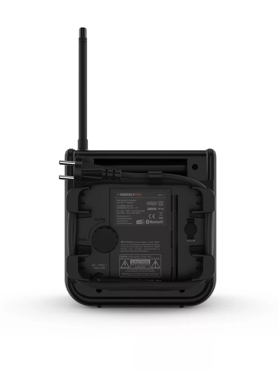 PerfectPro DABPRO2 Bouwradio - FM RDS - DAB+ - aux-in - werkt op netstroom & batterij-image