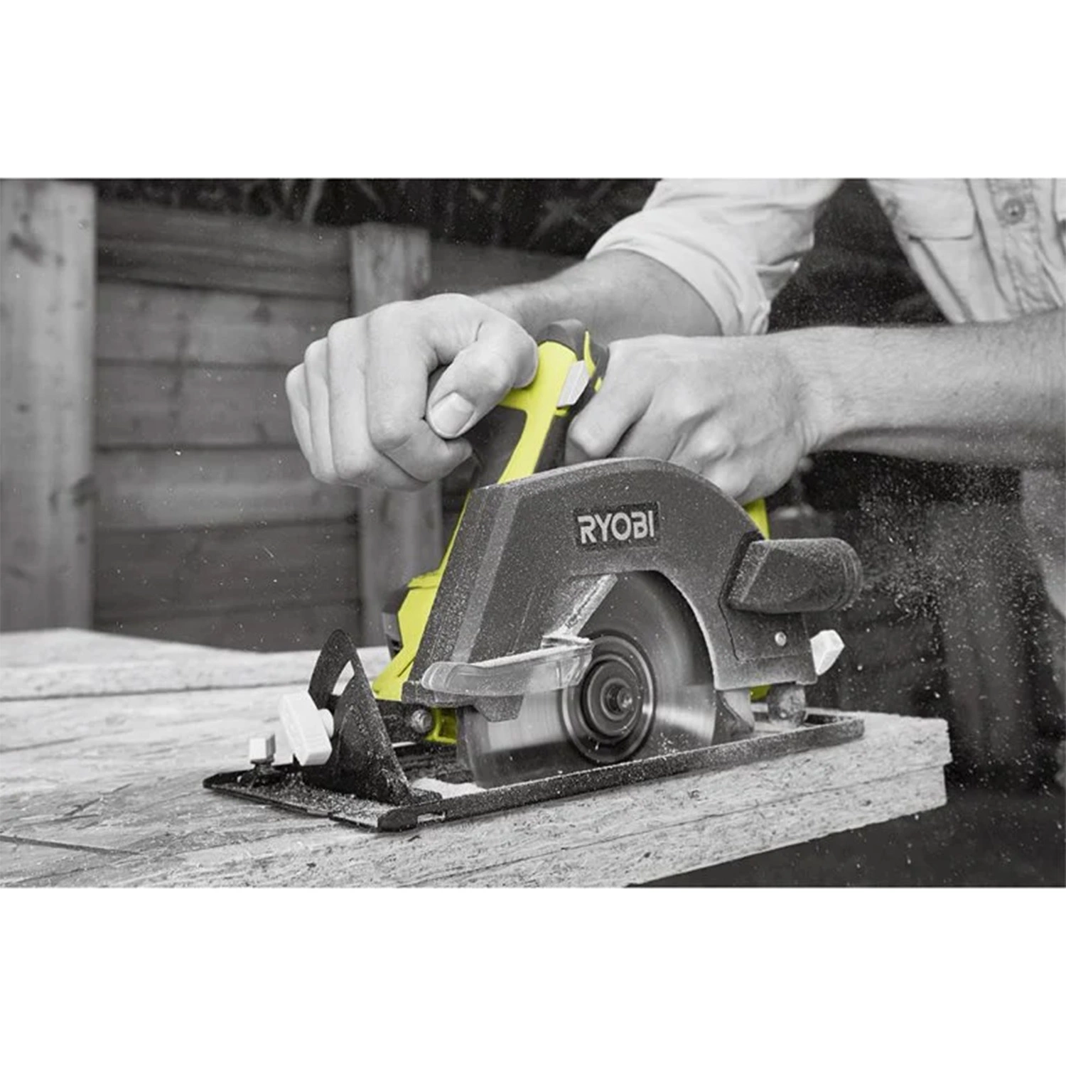 Ryobi R18CSP-0 One+ Scie circulaire sans fil 18V Li-Ion (machine seule) - 150 mm-image