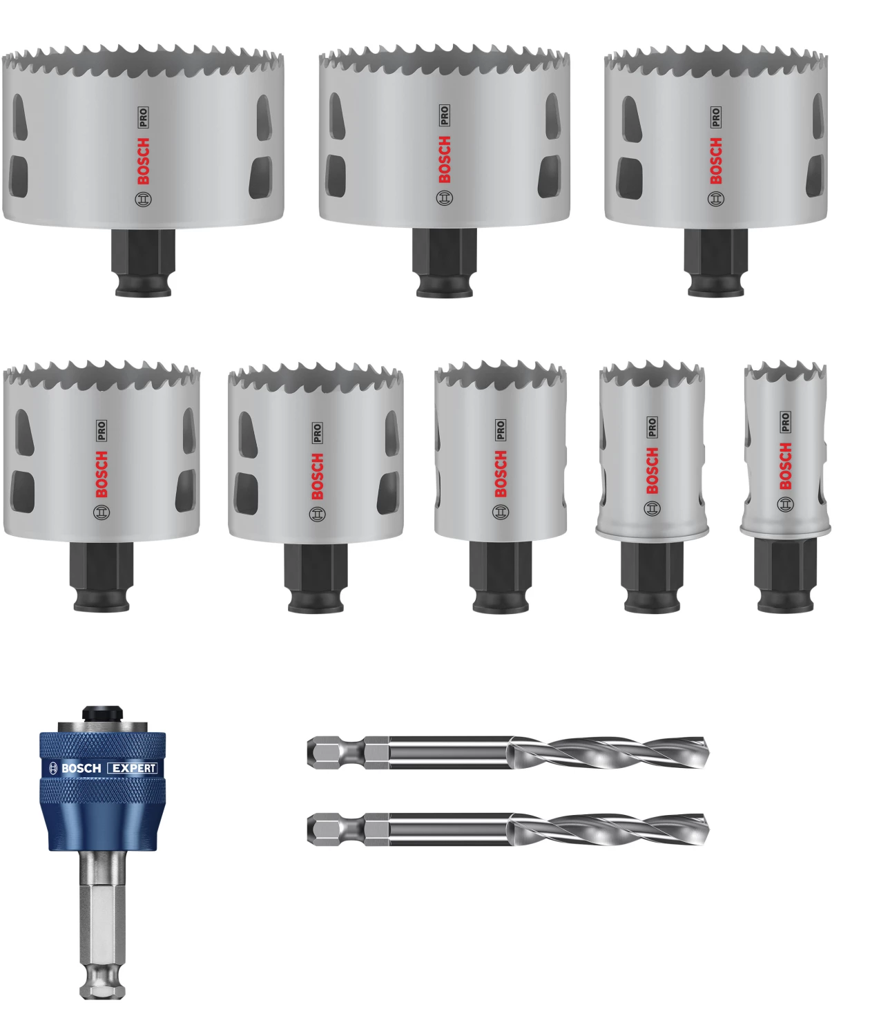 Bosch 2608594430 PRO Multi Material 11-delige gatzaagset met Power Change plus-image