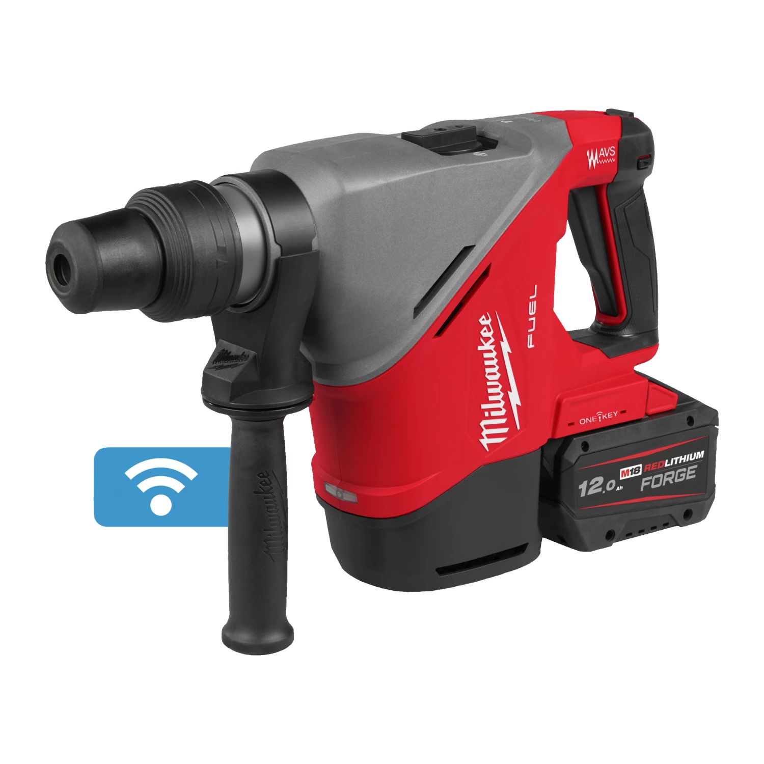 Milwaukee M18 FHACO540-122C 18V Li-ion ensemble marteau perforateur combiné (2x batterie 12.0Ah) dans une mallette - 7.5J-image