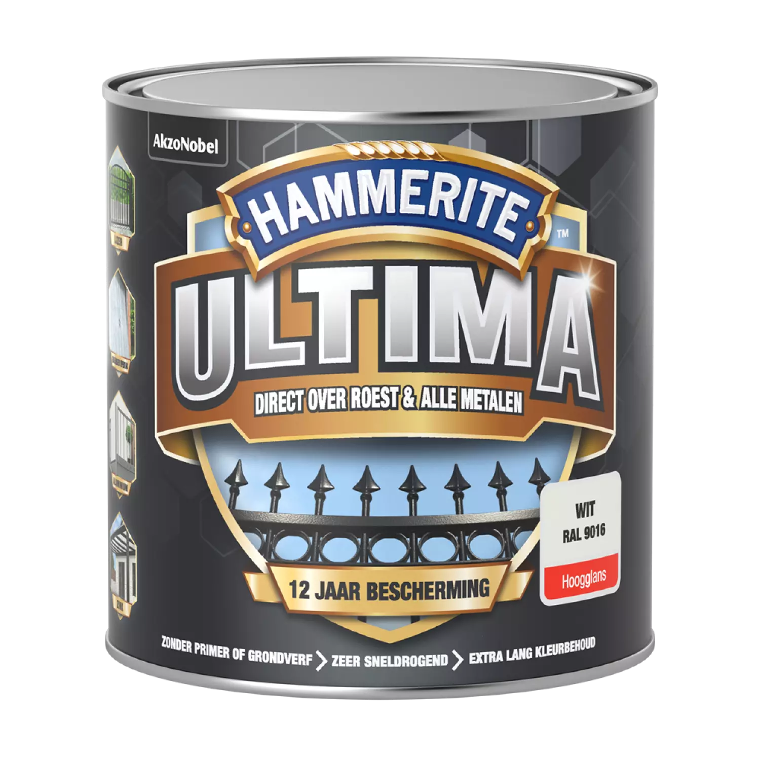 Hammerite Ultima Hoogglans - Verkeerswit - 0,25L-image