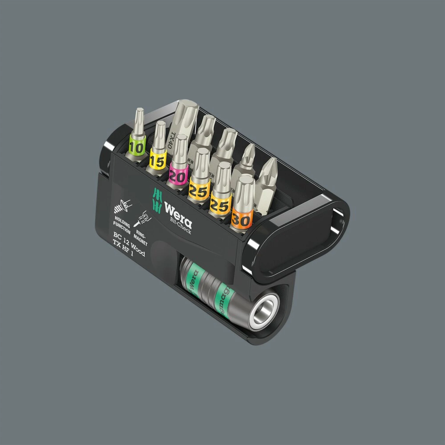 Wera 05057435001 12-delig Bit-Check 12 Wood TX HF 1 Bitset - PZ/TX-image