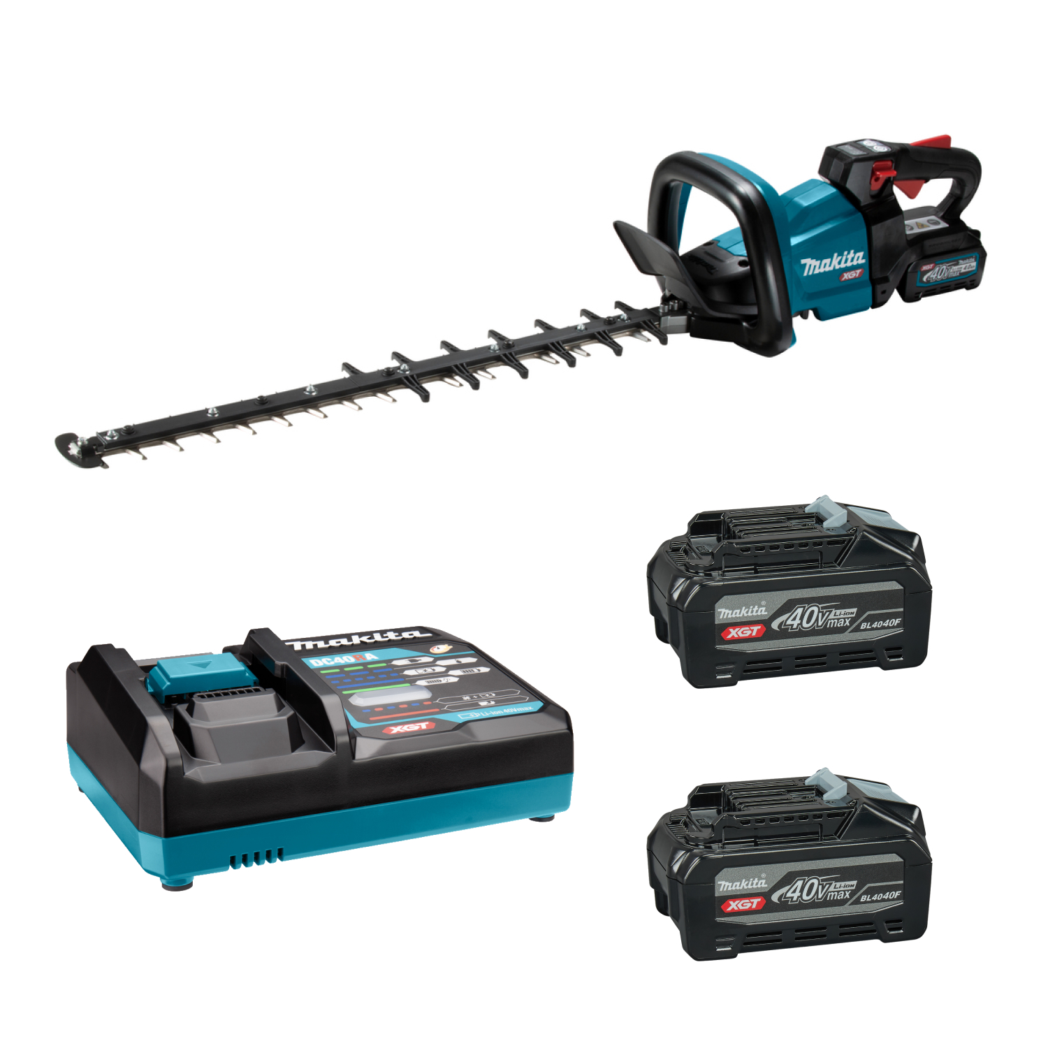 Makita UH006GM201 XGT 40V Max Heggenschaar 600mm Terugsnoeiuitvoering 4,0 Ah accu (2 st), snellader, in doos-image