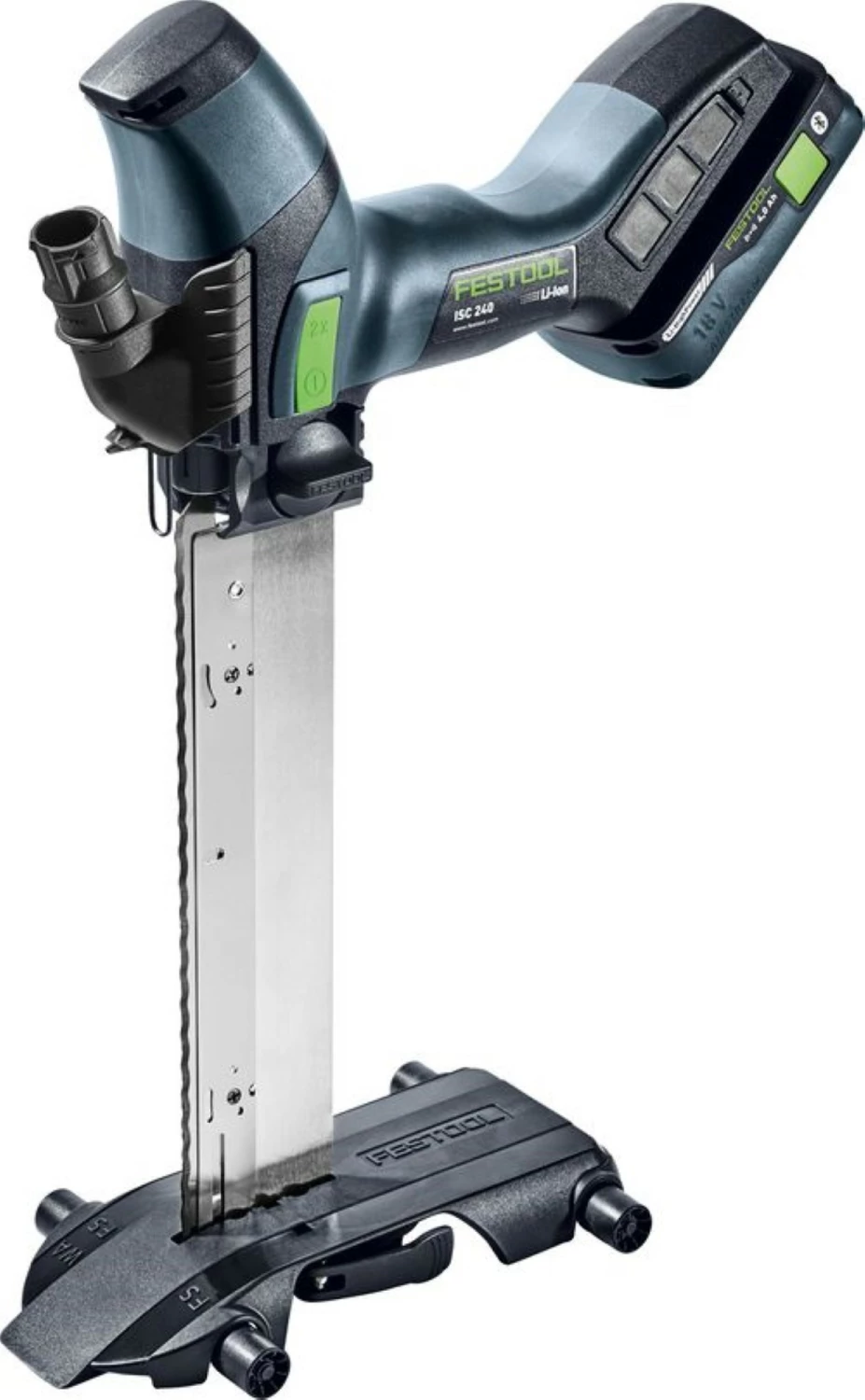 Festool ISC 240 HPC4,0 EBI-Plus 18V Li-Ion accu isolatiezaagmachine set (2x 4,0Ah) in systainer - 240mm-image