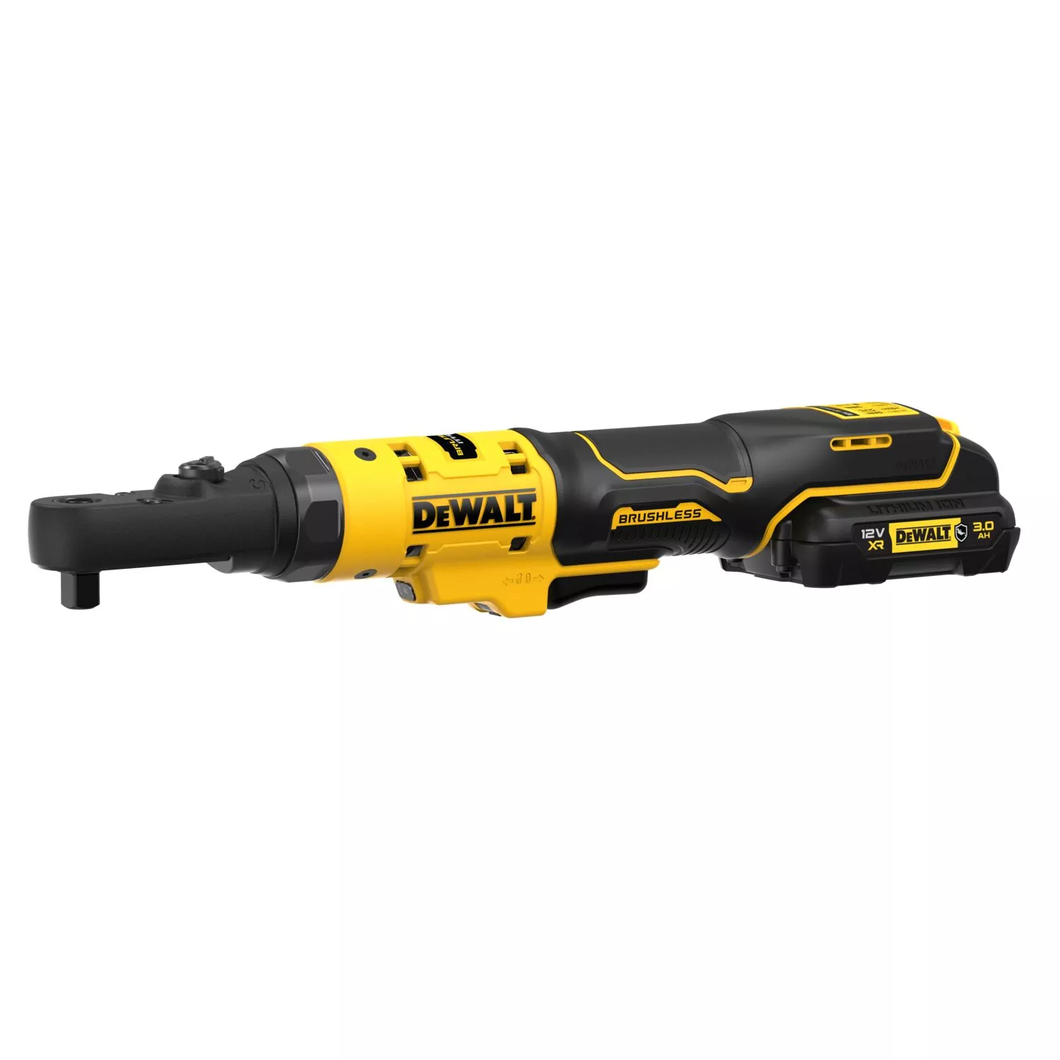 DeWALT DCF500L2G 12V Li-ion accu haakse ratelsleutel set (1x 3.0Ah accu) in inlay - 1/4'' & 3/8''-image
