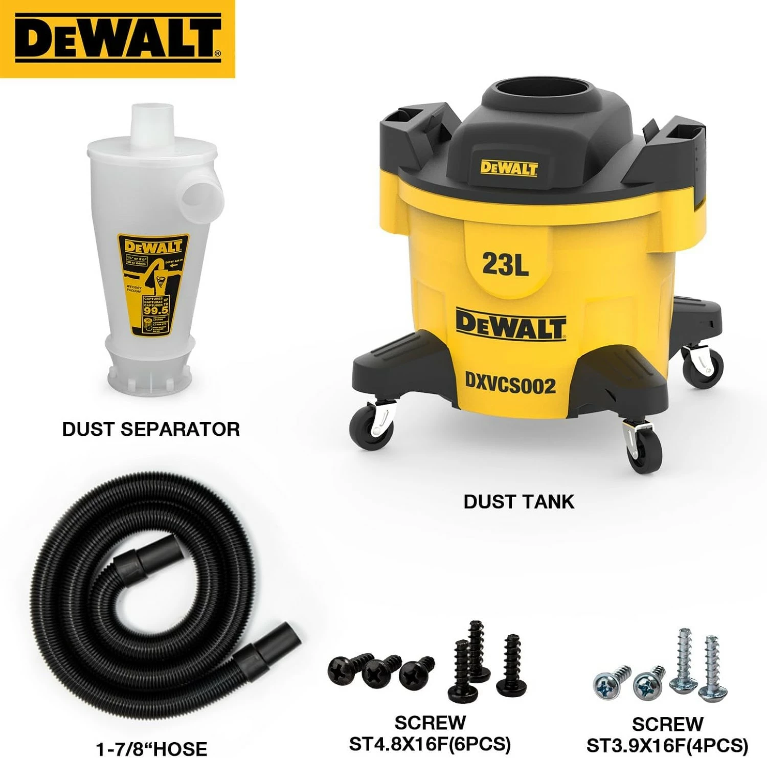 DeWALT DXVCS002 Pré-séparateur - 23L-image