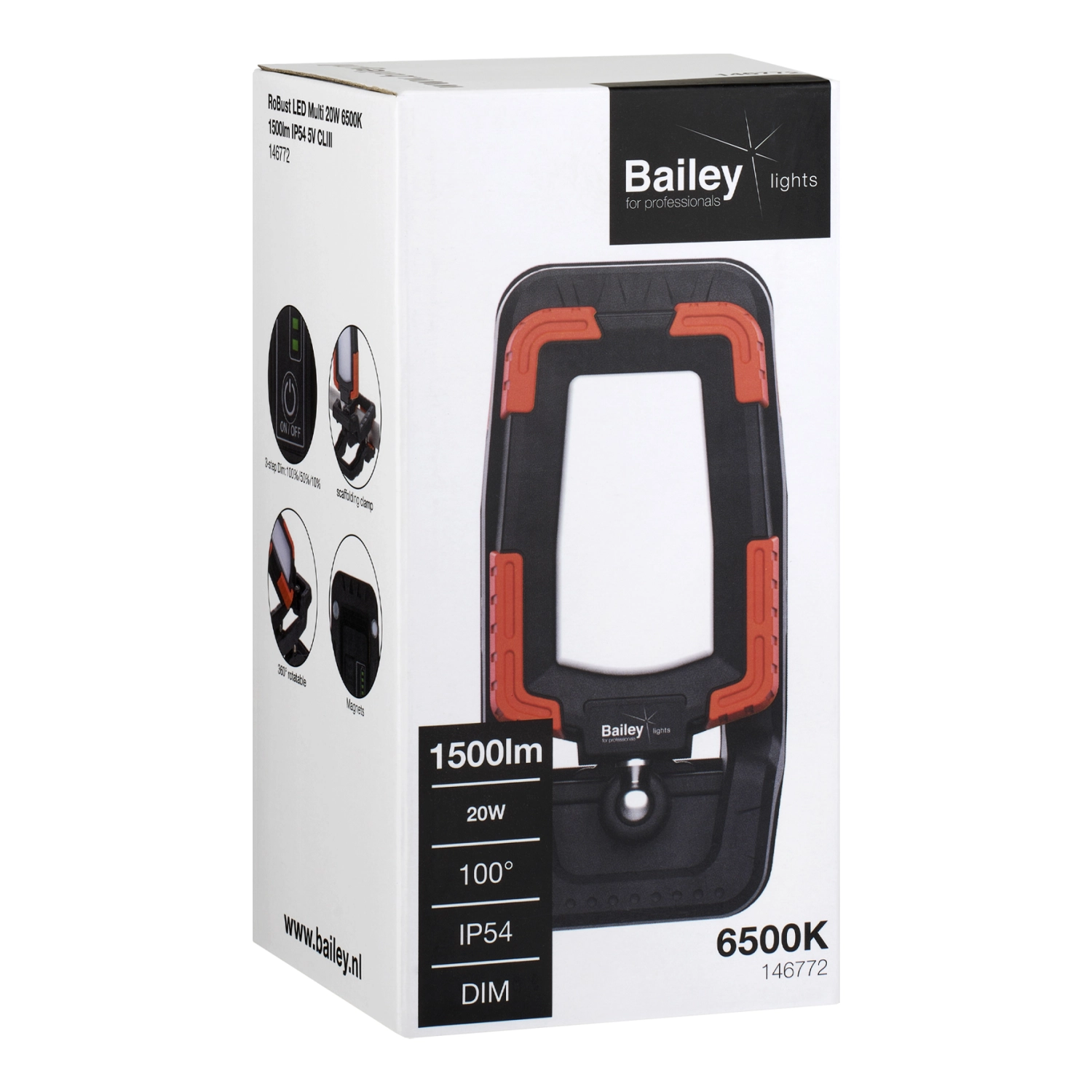 Bailey RoBust LED Multi 20W 6500K 1500lm IP54 5V CLIII-image