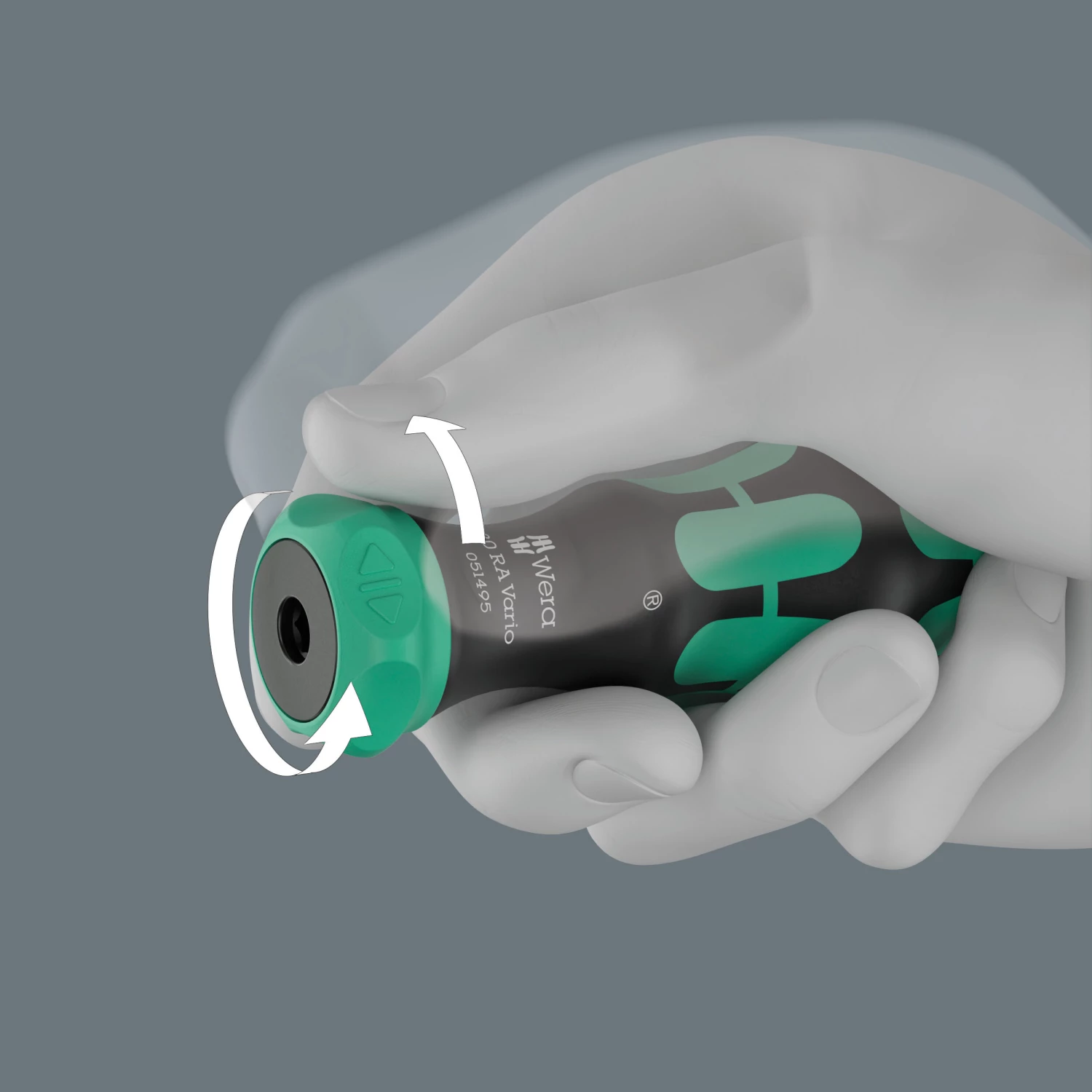 Wera 05051495001 80 RA Vario Handhouder - 6mm - met ratelfunctie-image