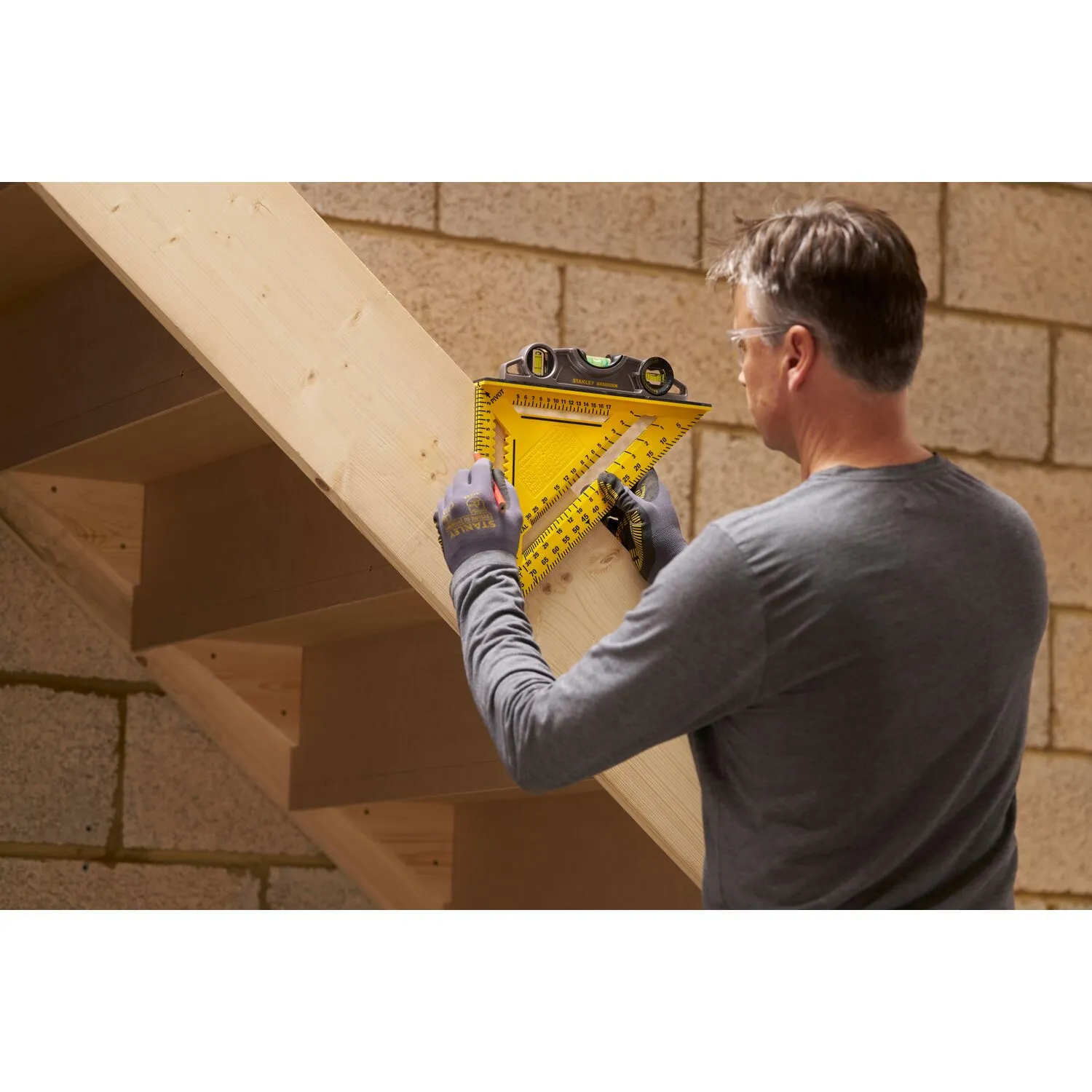 Stanley STHT46013-0 Meetdriehoek - ABS - 30cm