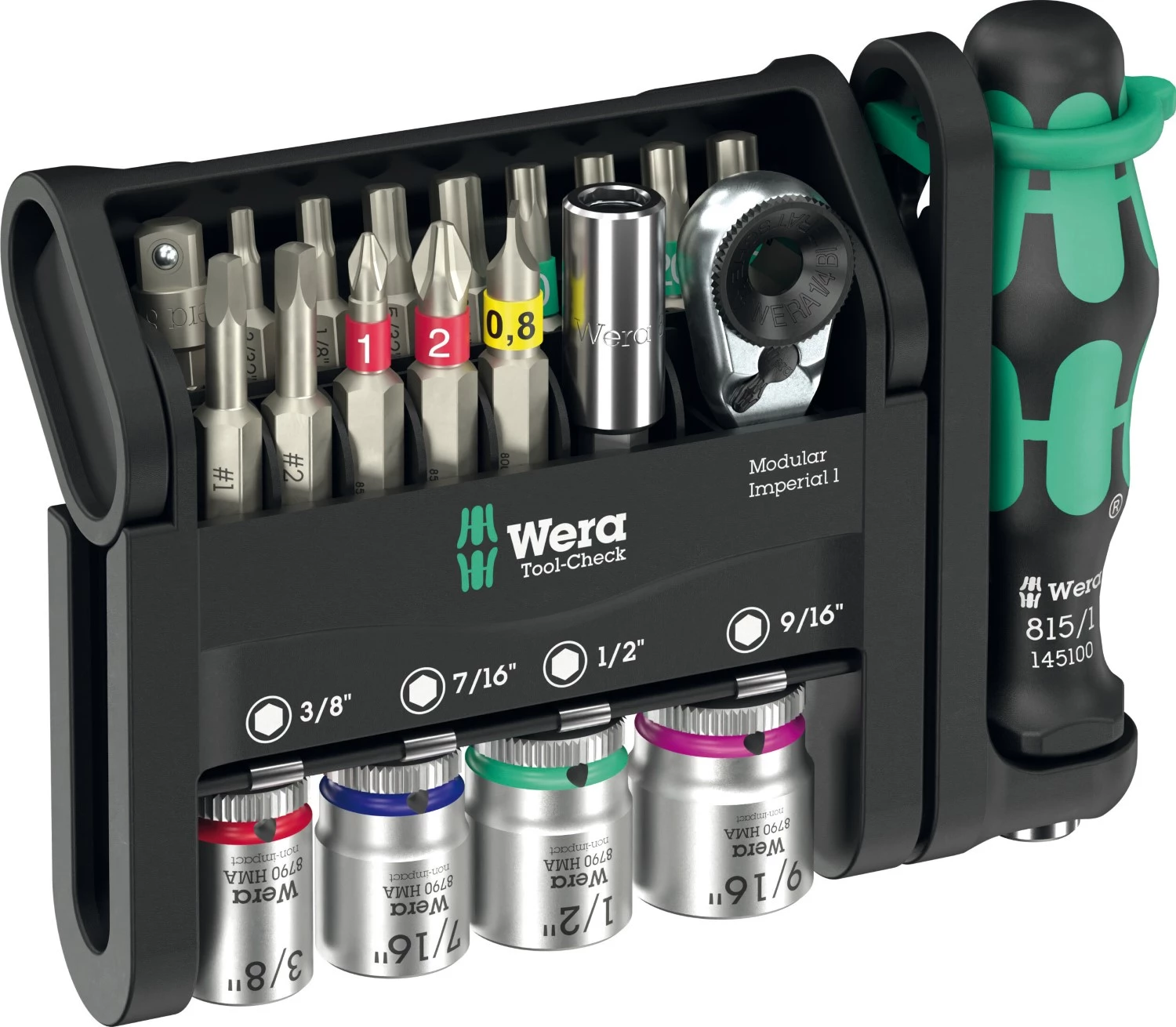 Wera 05049001001 Tool-Check Modular Imperial 1 Jeu d'outils Tool-Check - 21 pièces-image