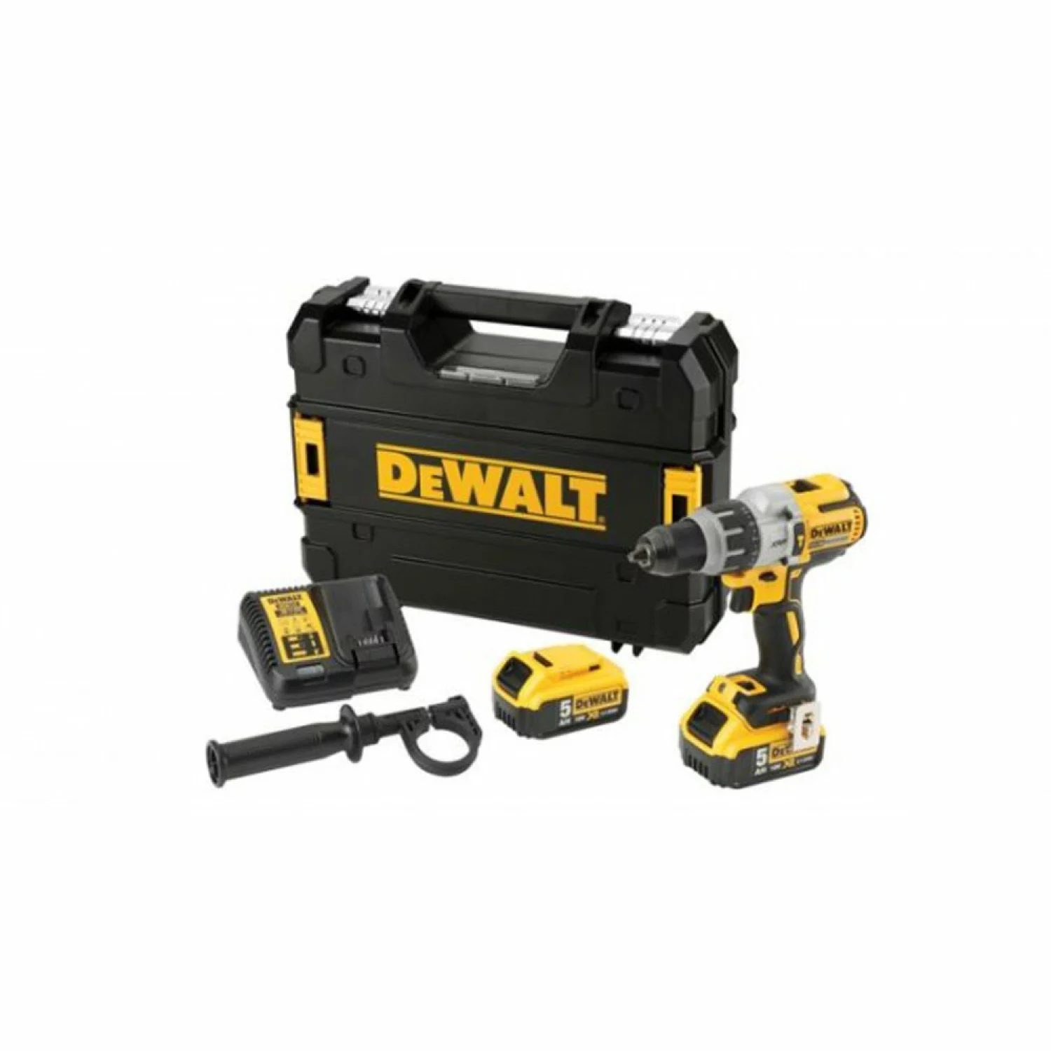 DeWALT DCD996P2 - Set perceuse visseuse Li-Ion 18V (2x batterie 5,0Ah) dans mallette TSTAK - moteur brushless - 95Nm-image