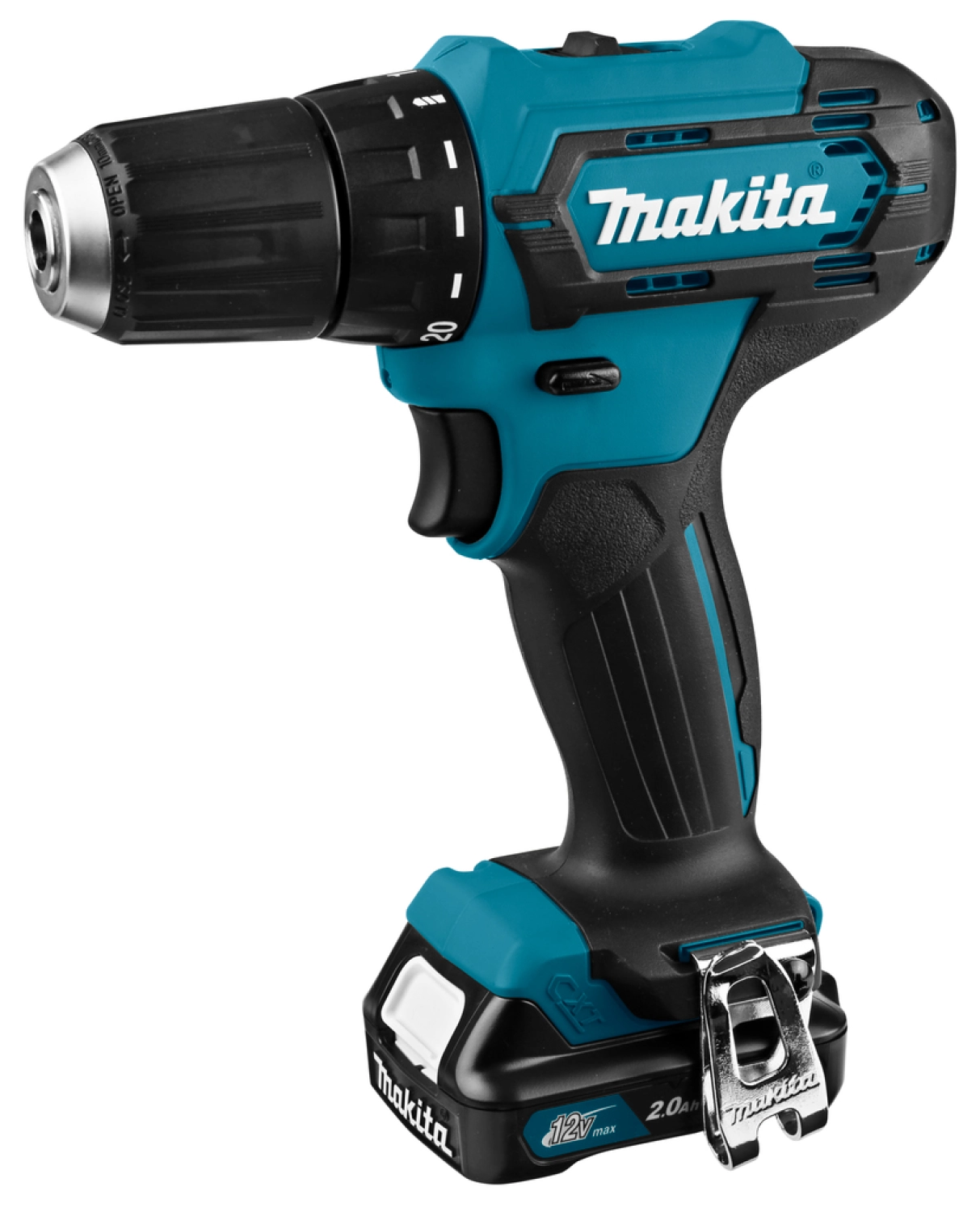 Makita DF333DSAJ Perceuse visseuse sans-fil - 12V Li-ion Max Li-ion - 2 batteries 2,0 Ah - MAKPAC - 30 Nm-image