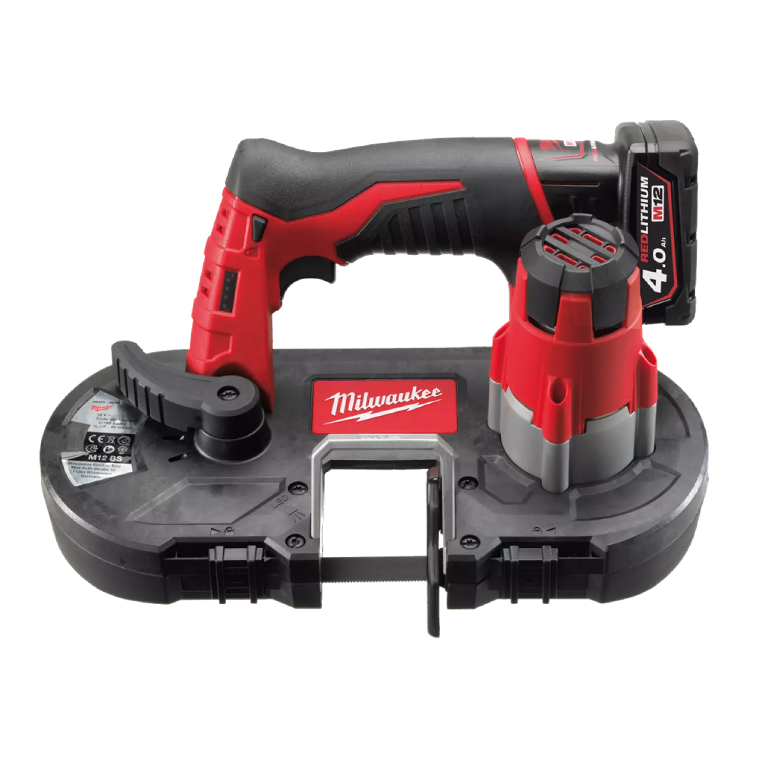 Milwaukee M12 BS-402C Scie à ruban à batteries 12V Li-Ion (2x batterie 4.0Ah) dans coffret - 687mm-image