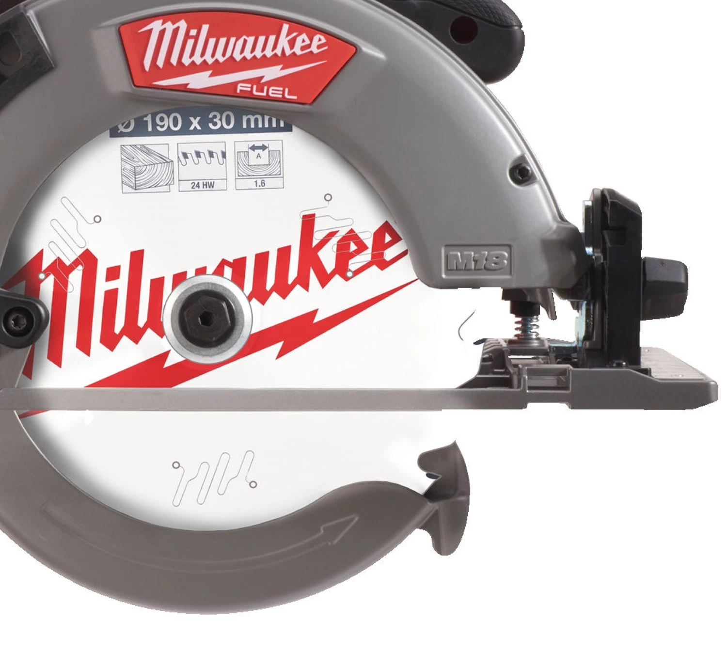 Milwaukee M18 FCSG66-0 - Scie circulaire sans fil Li-Ion 18V - 190 x 30 mm -Machine seule-image