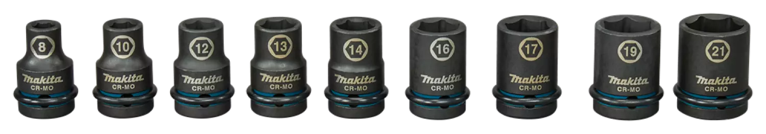 Makita E-16570 Impact Black Krachtdoppenset - 9-delig - 1/2'' VK-image