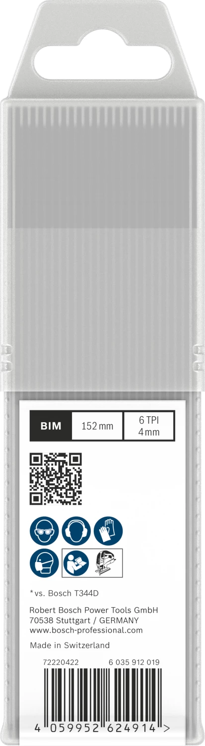 Bosch 2608655116 PRO T344DF Lame de scie sauteuse Fast - bois dur (25 pcs)-image