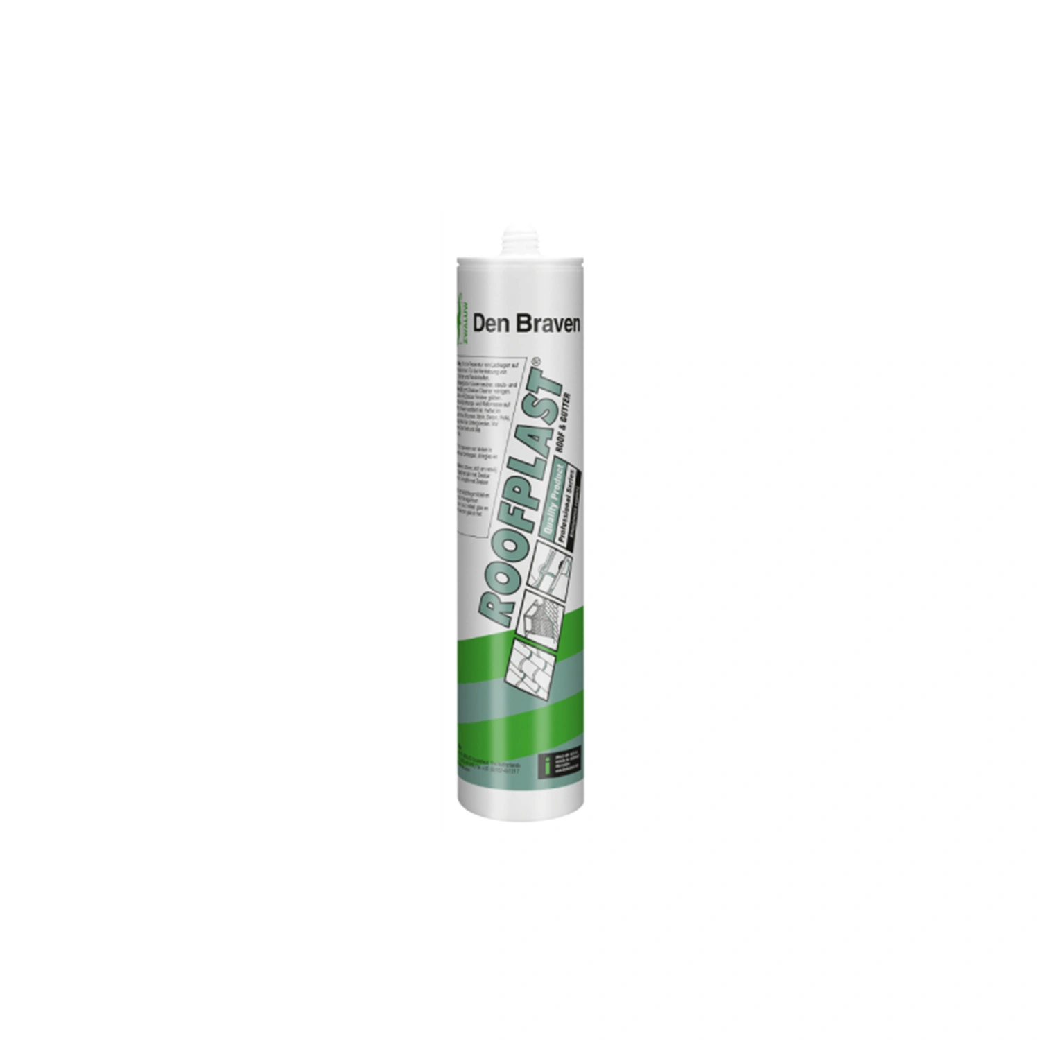 Zwaluw Den Braven 31066458 Roofplast - Zwart - 310ml